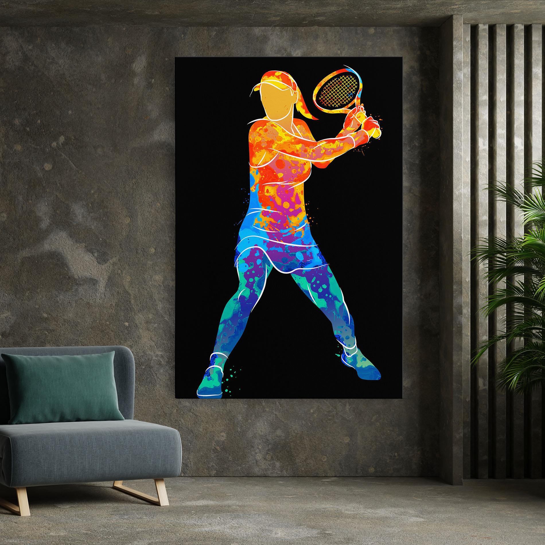 Картина на платно Green Orange Tennis mockup 7