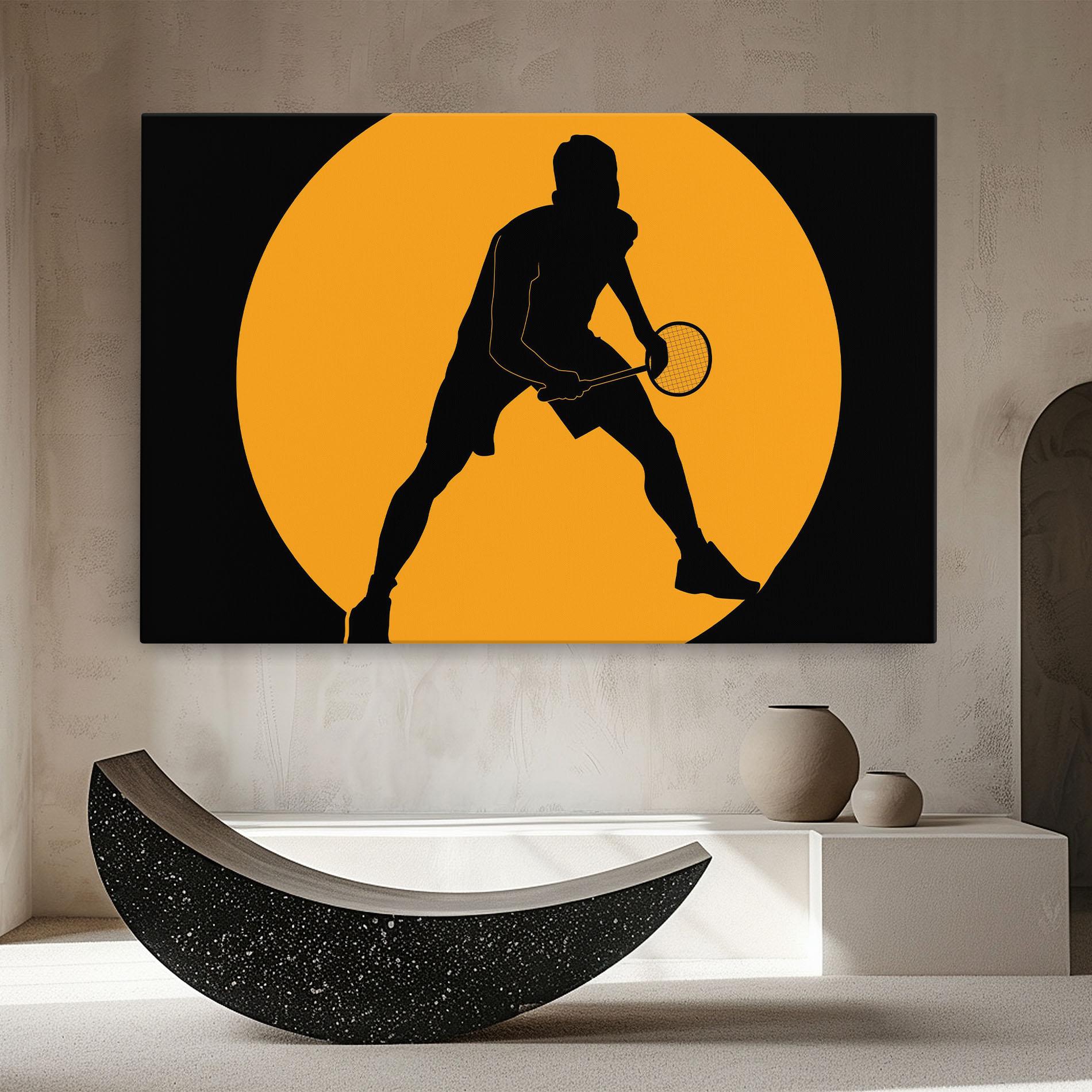 Картина на платно Orange Tennis mockup 8