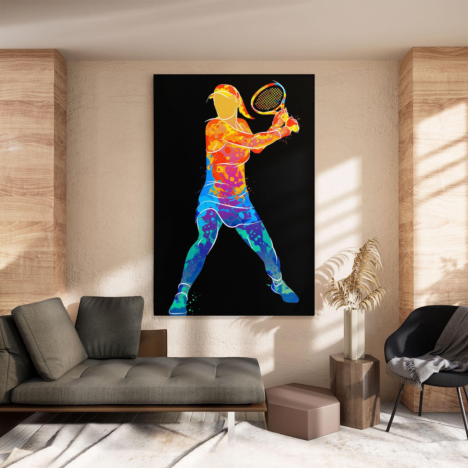 Картина на платно Green Orange Tennis mockup 8