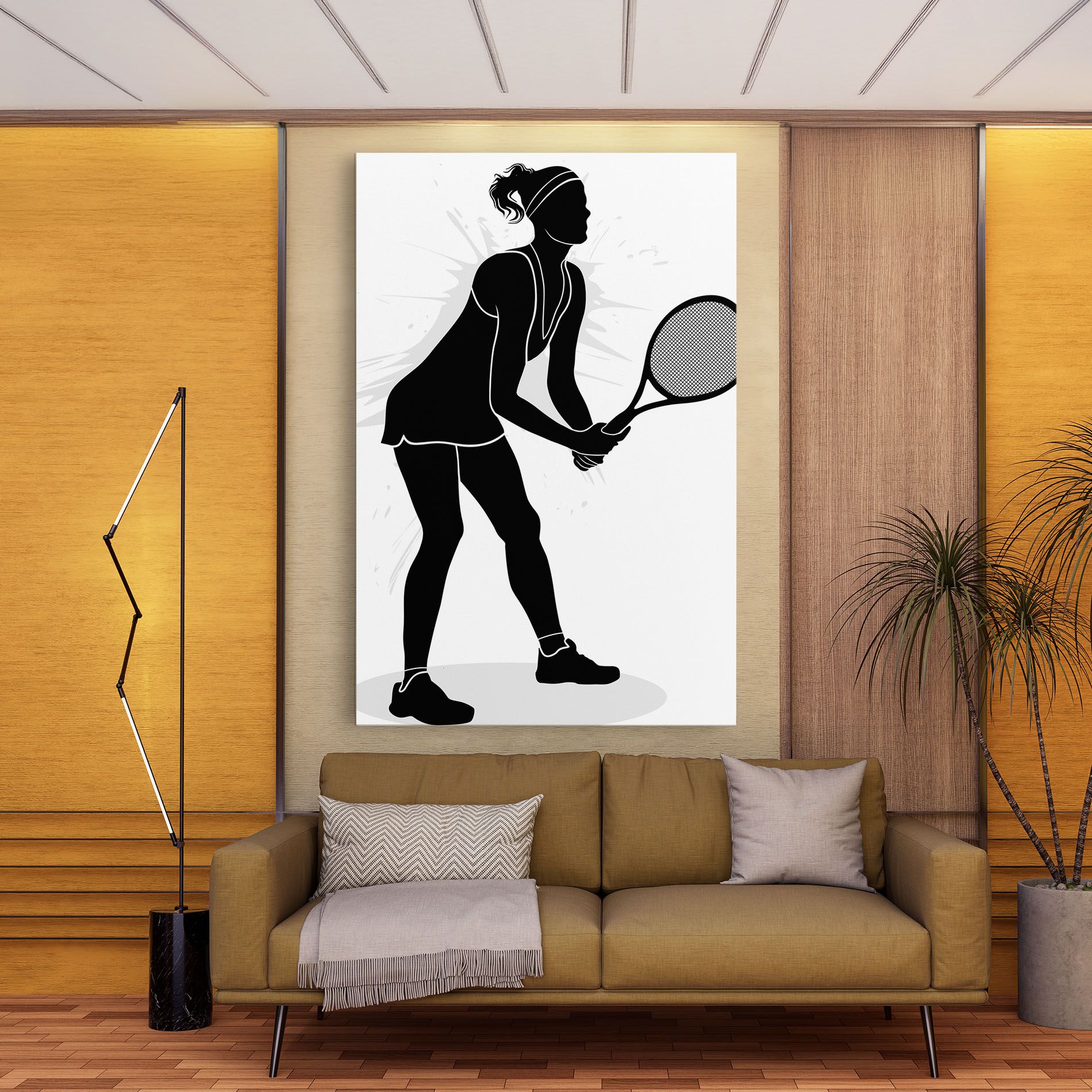 Female Tennis Player mockup 9