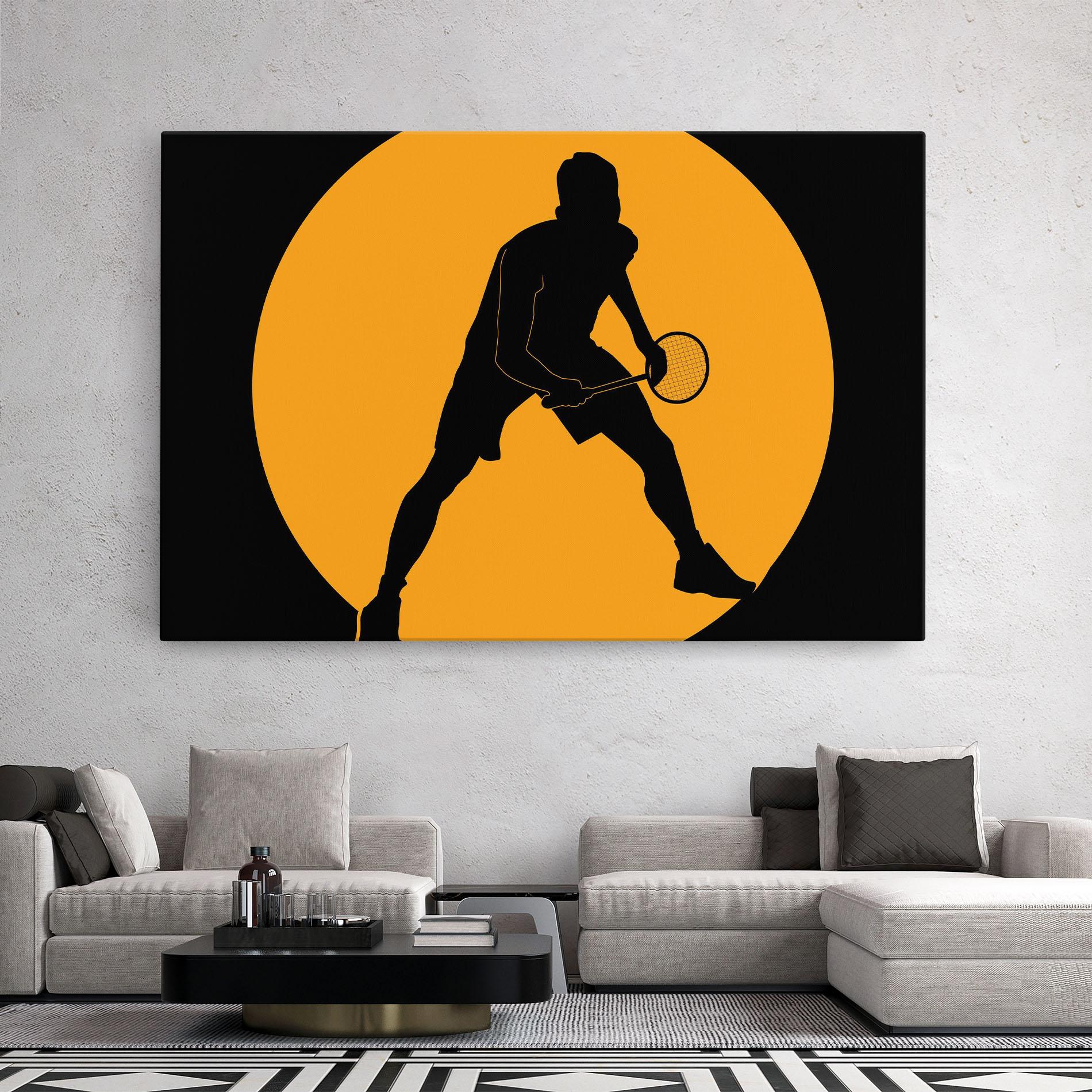 Картина на платно Orange Tennis mockup 2