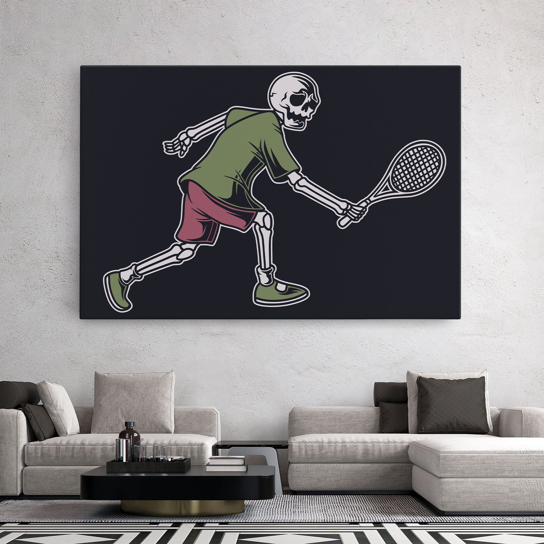 Skull Tennis mockup 2
