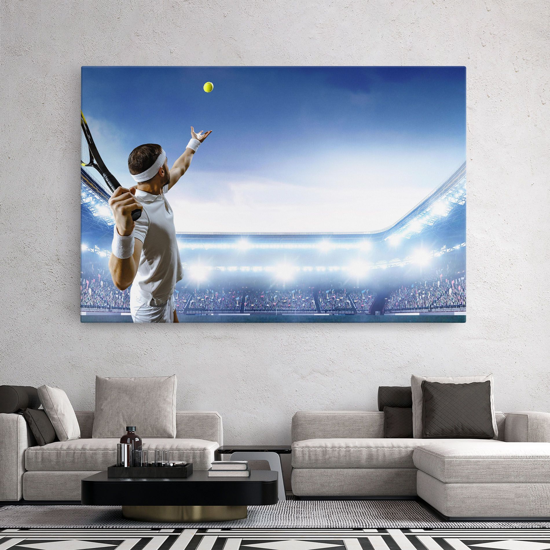 Stadium Tennis Player mockup 2