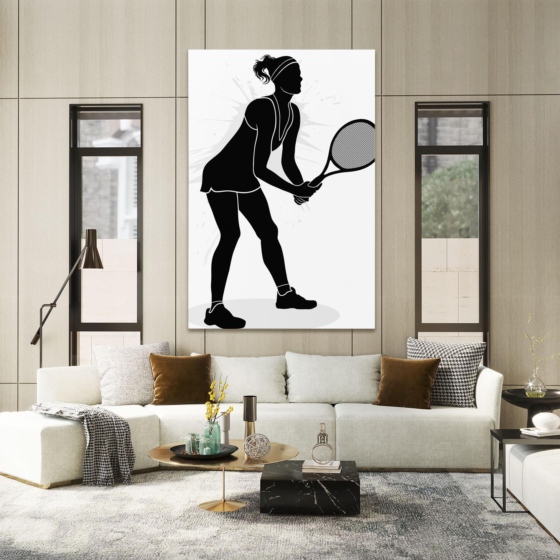 Картина на платно Female Tennis Player mockup 2