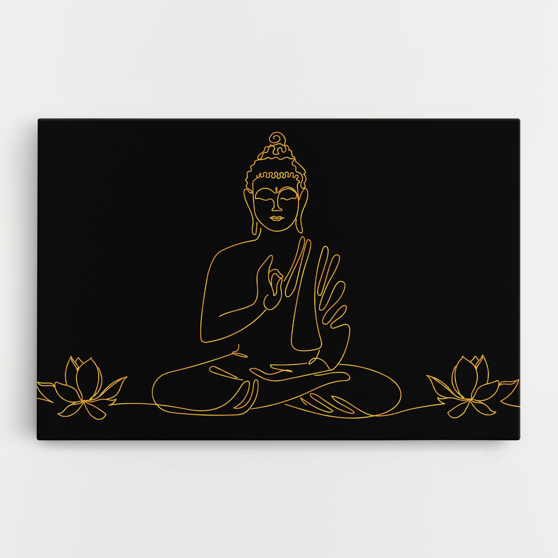 Buddha Gold Line mockup 0