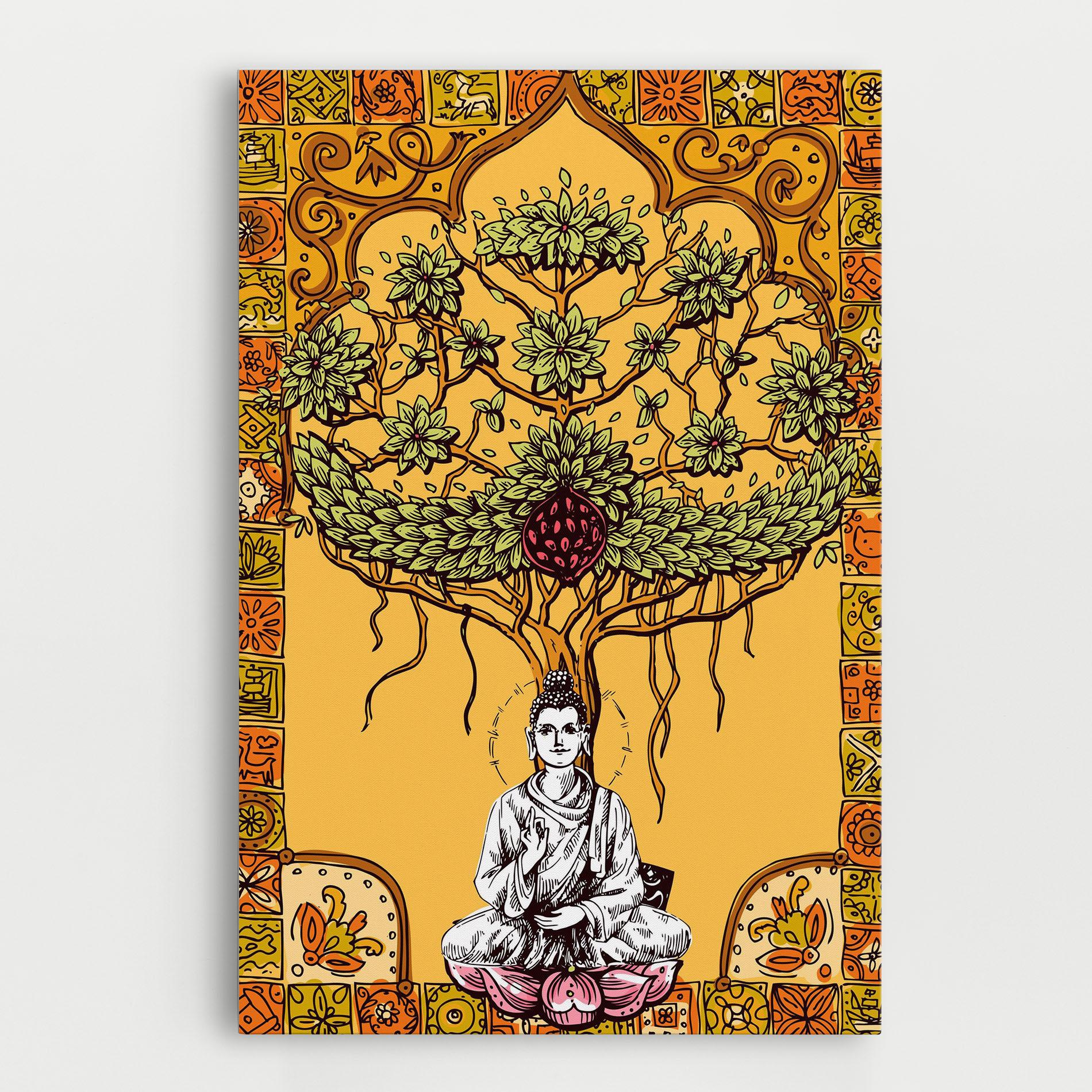 Картина на платно Meditation Three mockup 0