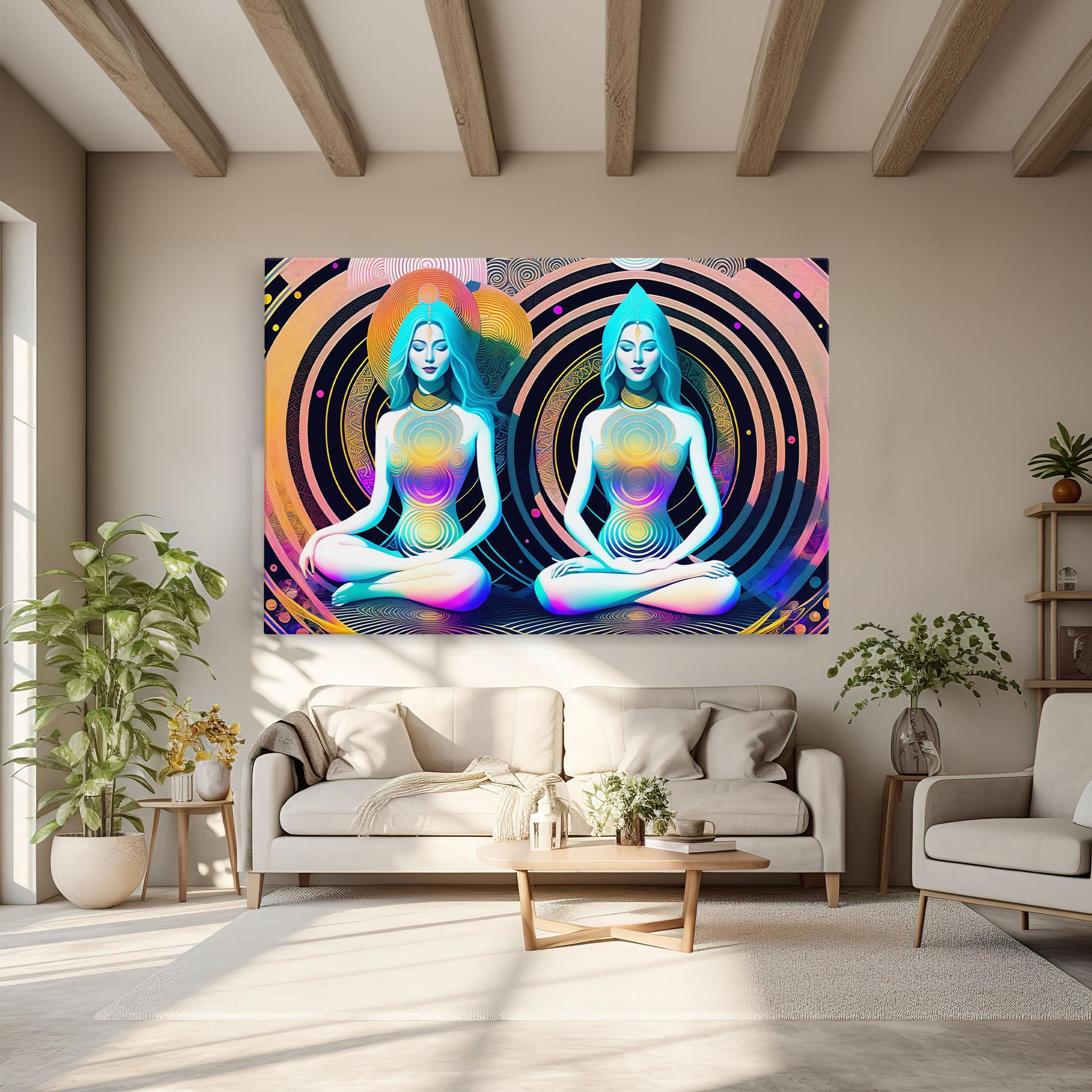 Картина на платно Clolorful Illustrations mockup 6