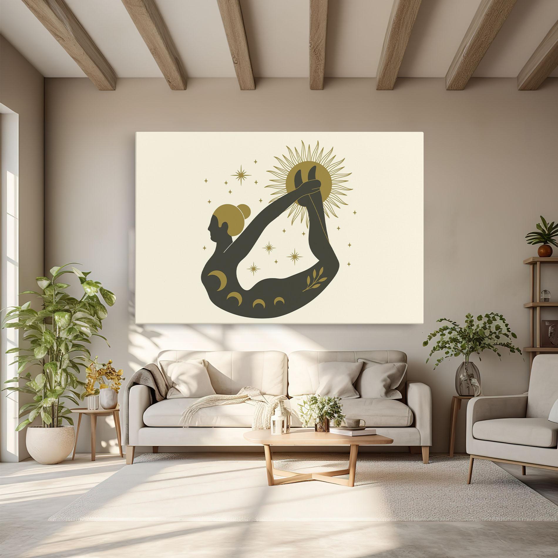 Картина на платно Dhanurasana mockup 6