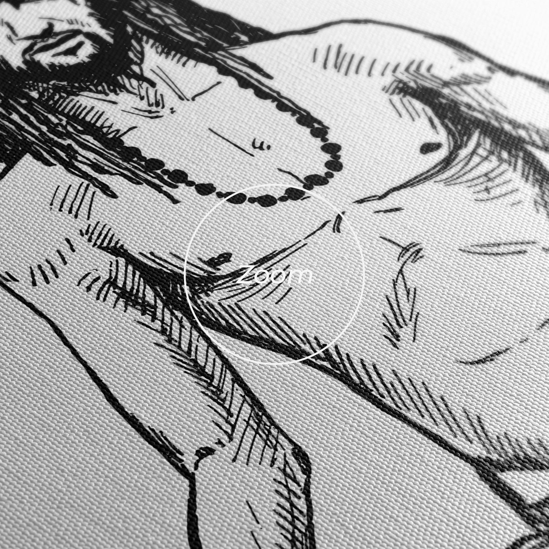 Картина на платно Focused Meditation mockup 3