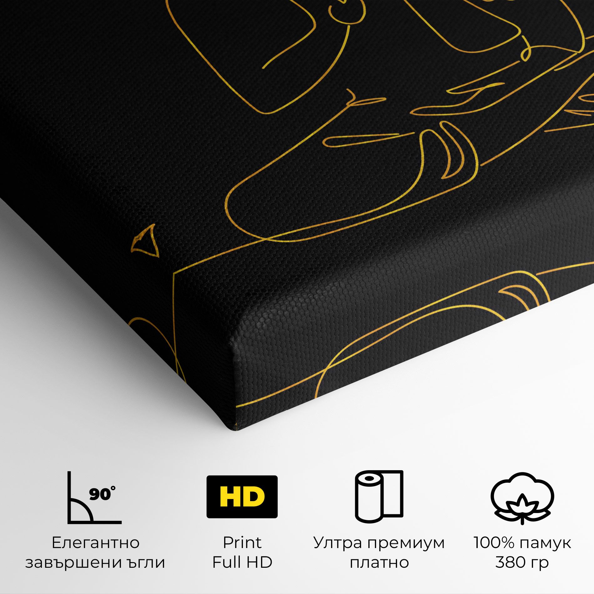 Buddha Gold Line mockup 4