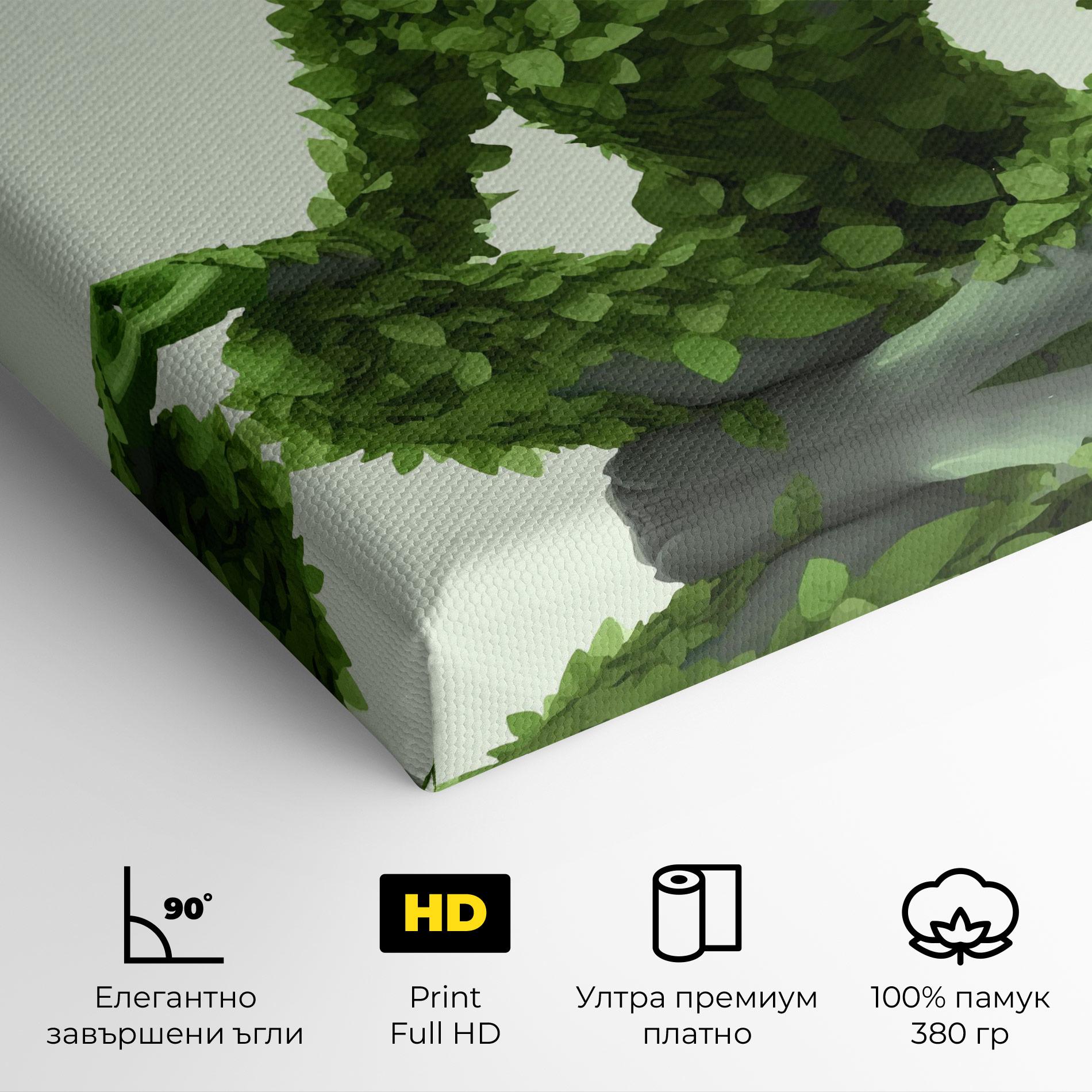 Картина на платно Nature Yoga mockup 4