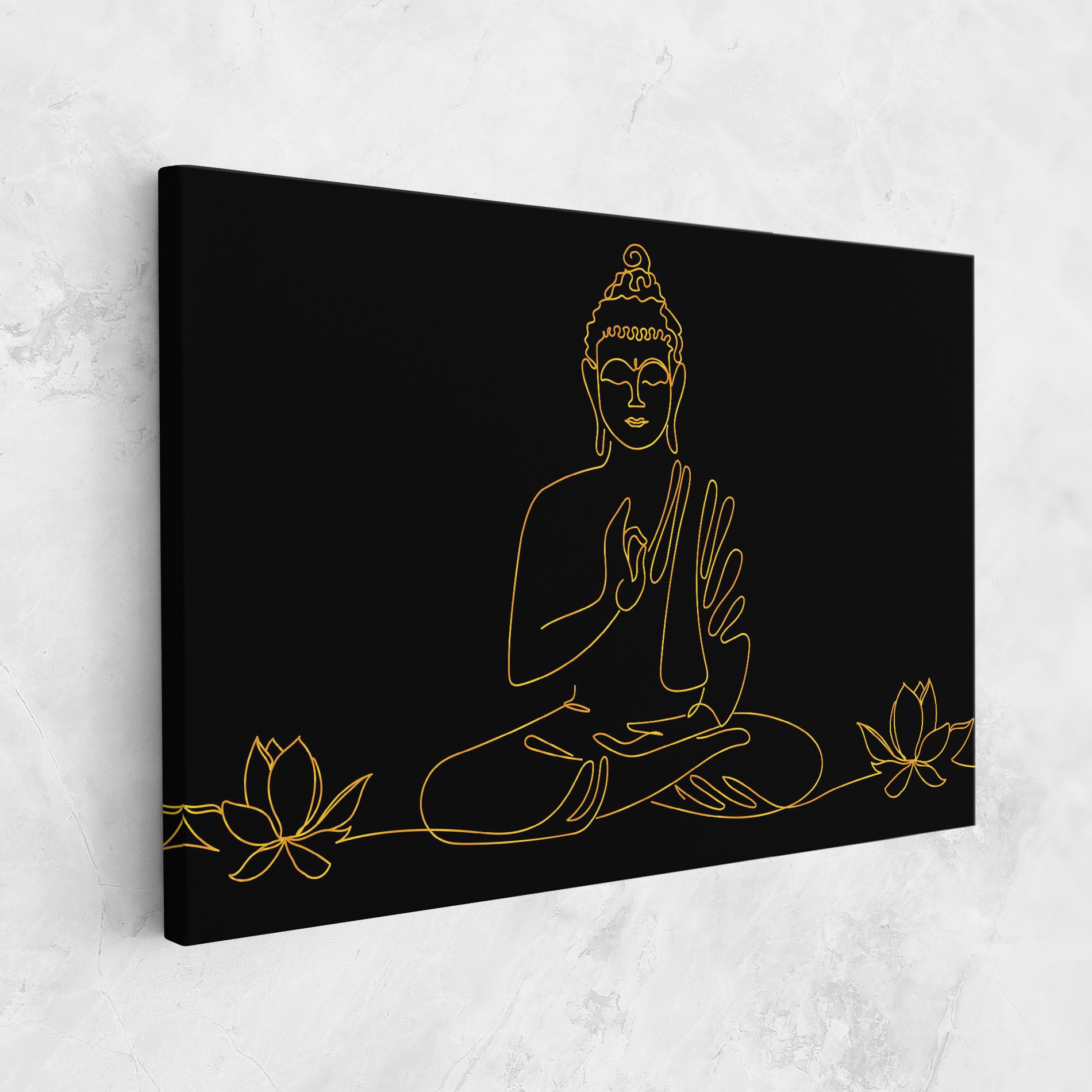 Buddha Gold Line mockup 1