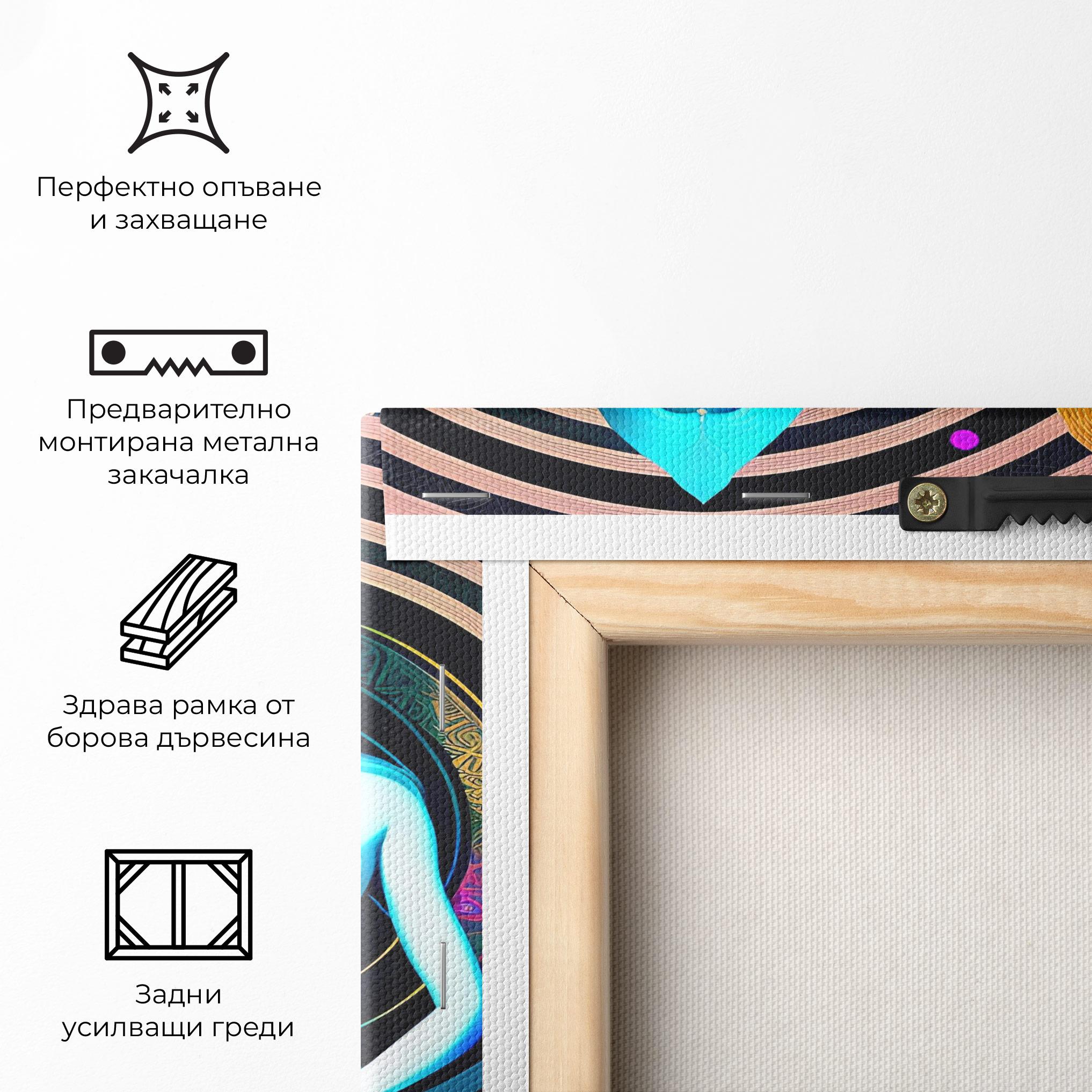 Картина на платно Clolorful Illustrations mockup 5