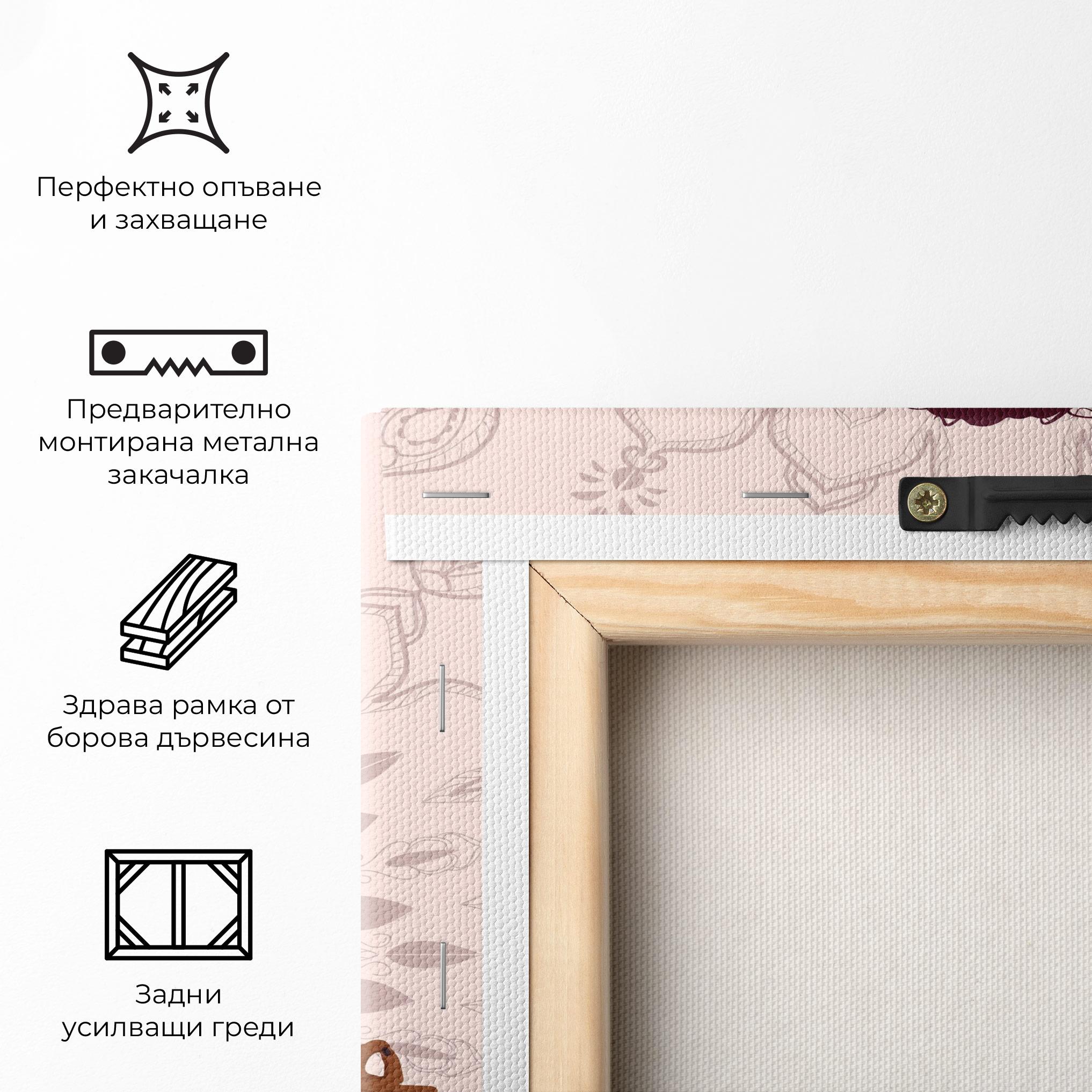 Картина на платно Lotus Position mockup 5