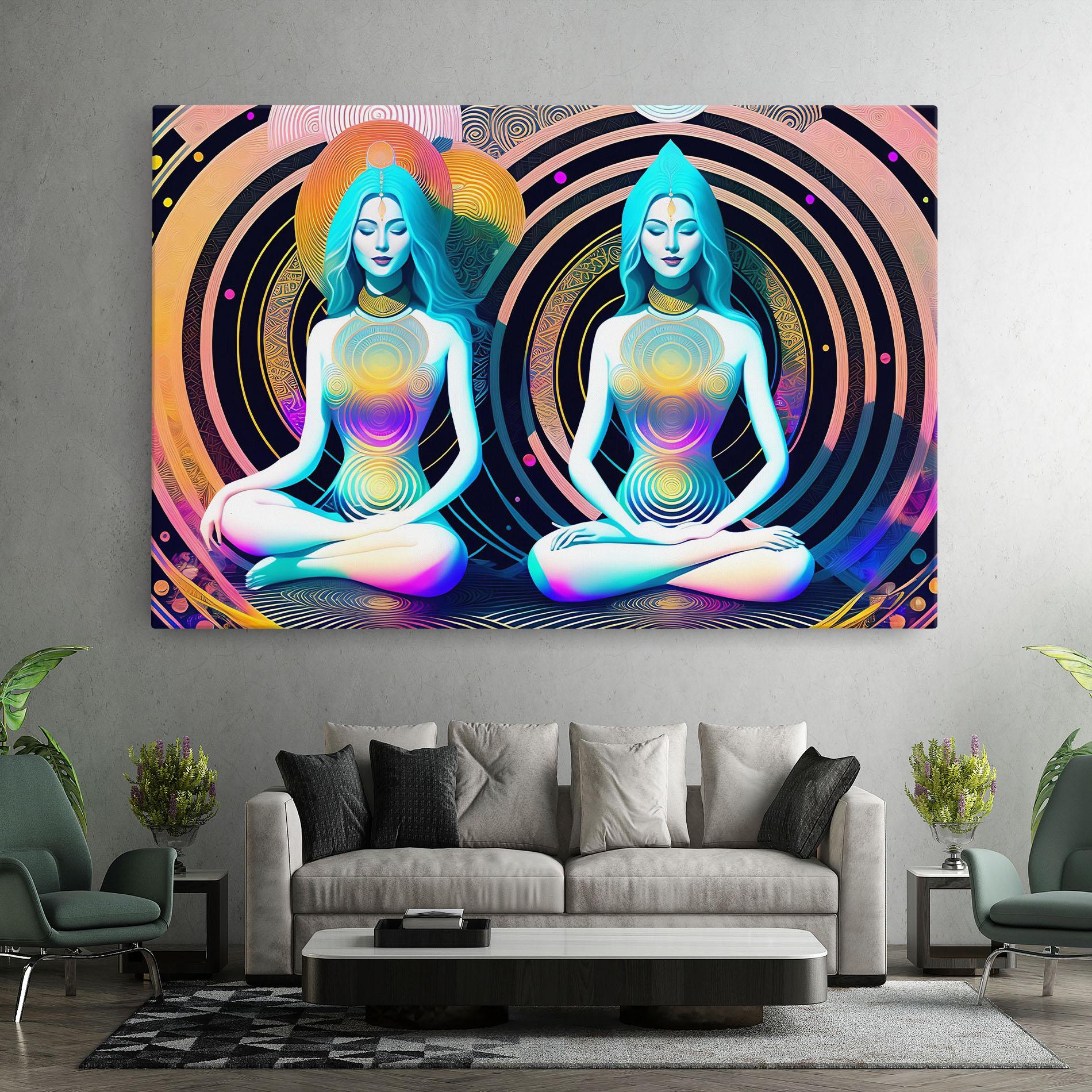 Картина на платно Clolorful Illustrations mockup 7