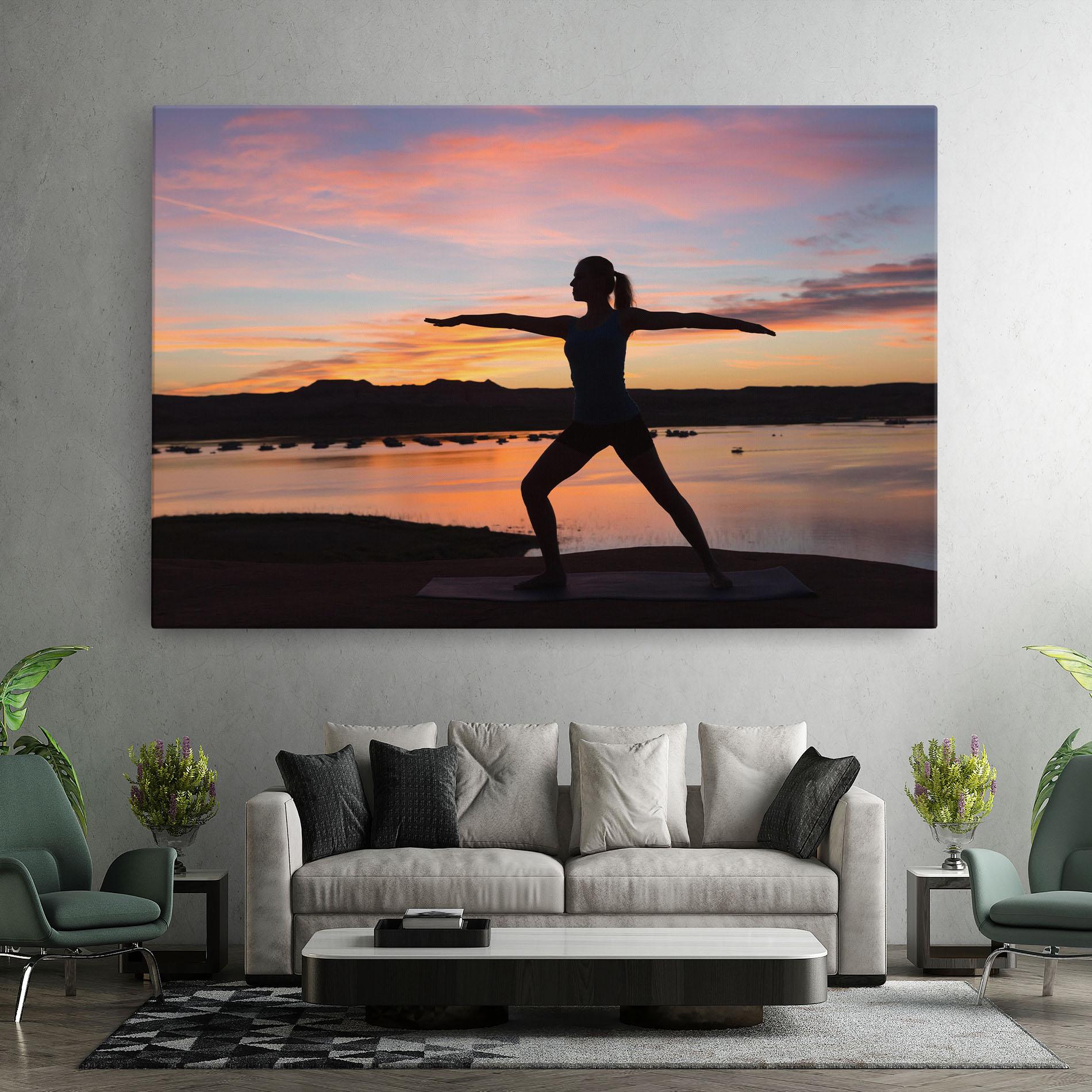 Картина на платно Morning Yoga mockup 7