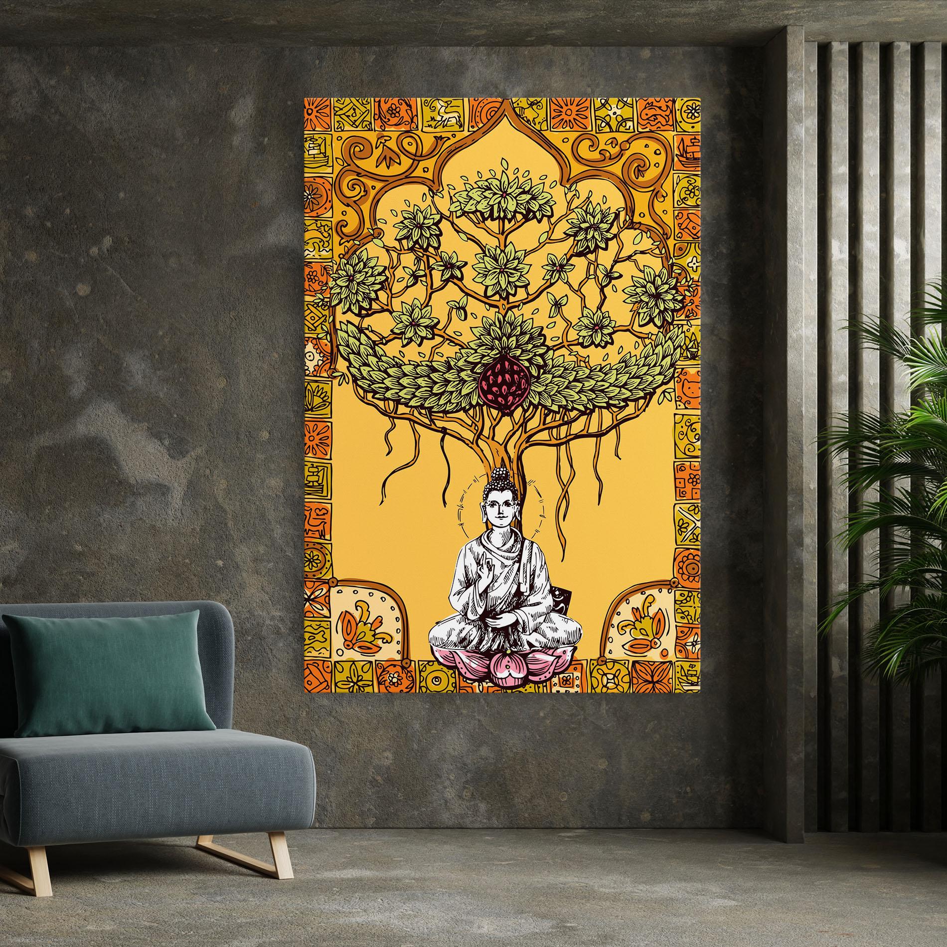 Картина на платно Meditation Three mockup 7