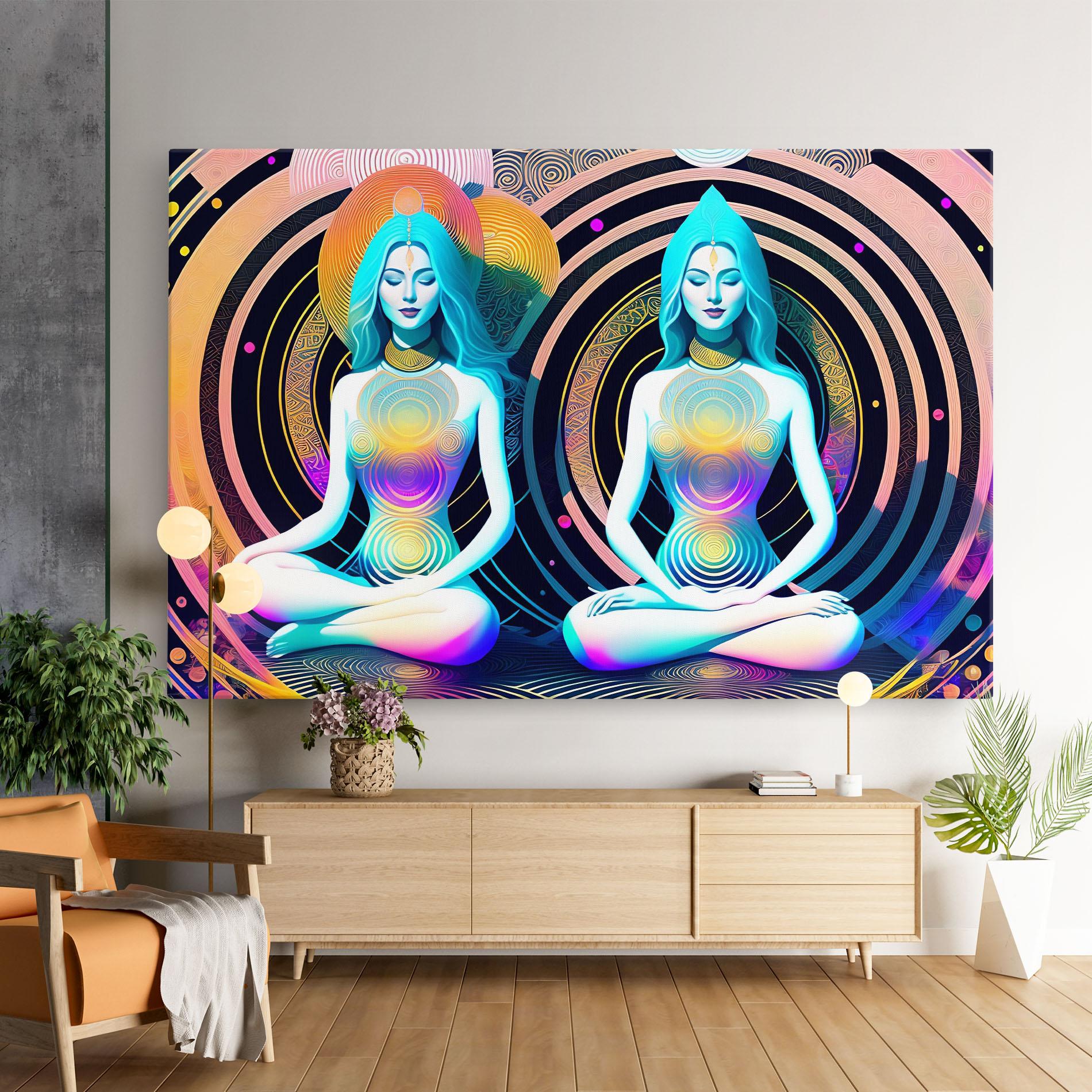 Картина на платно Clolorful Illustrations mockup 9