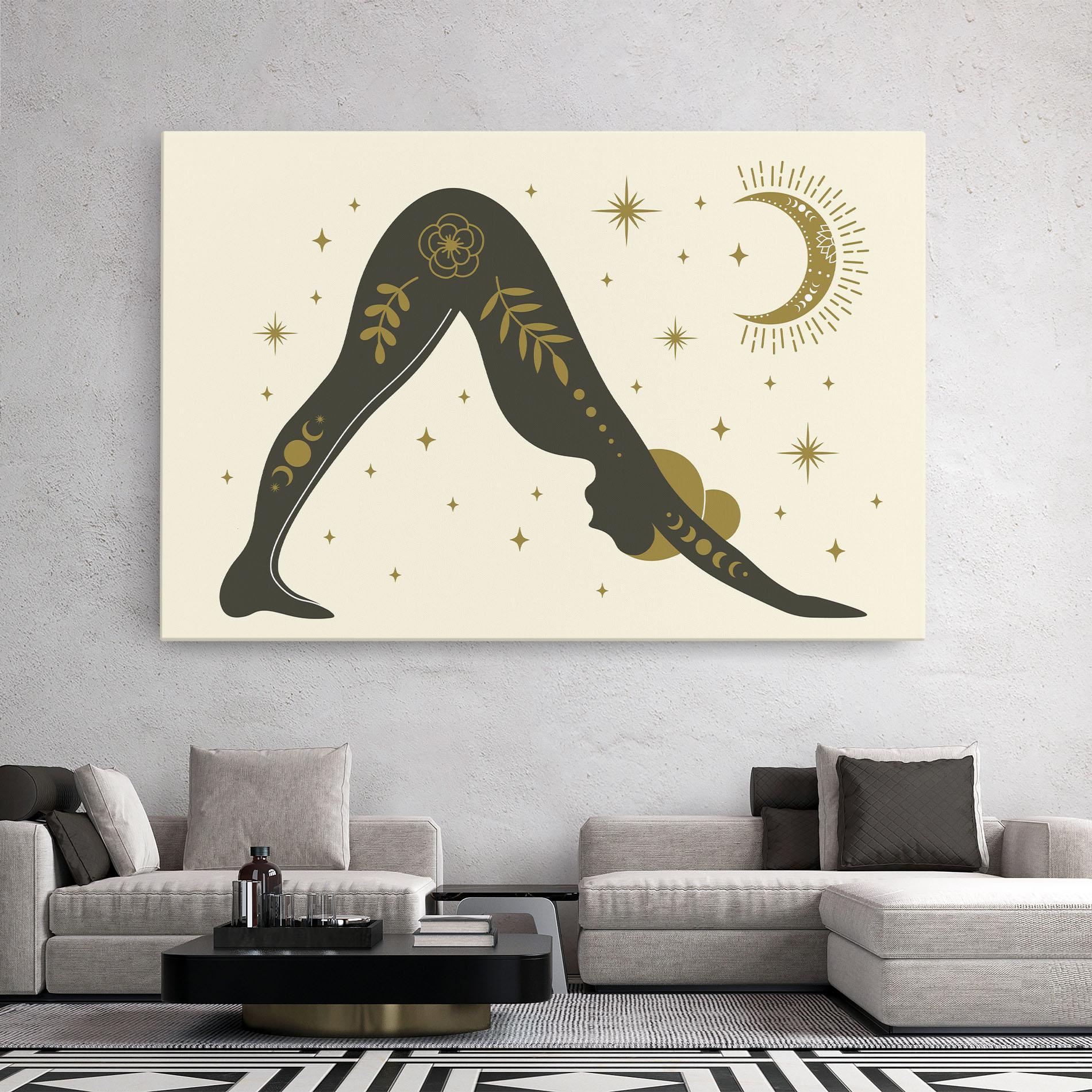 Картина на платно Adho Mukha mockup 2