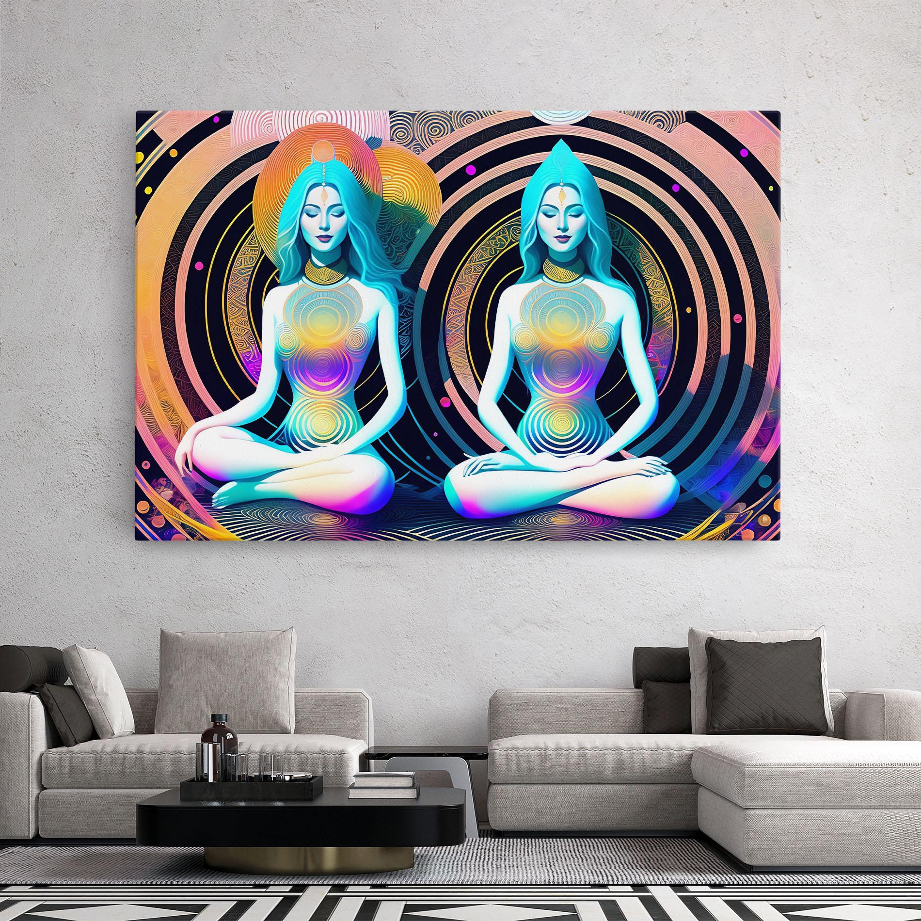 Картина на платно Clolorful Illustrations mockup 2