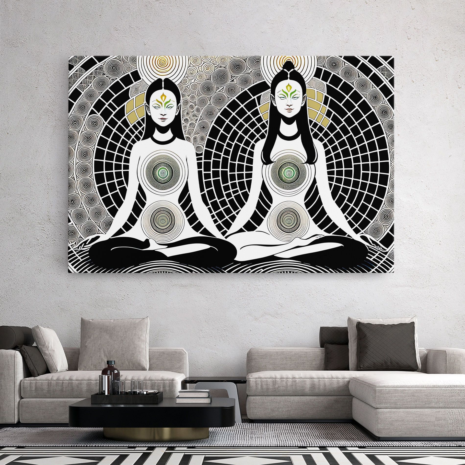 Clolorful Meditation mockup 2