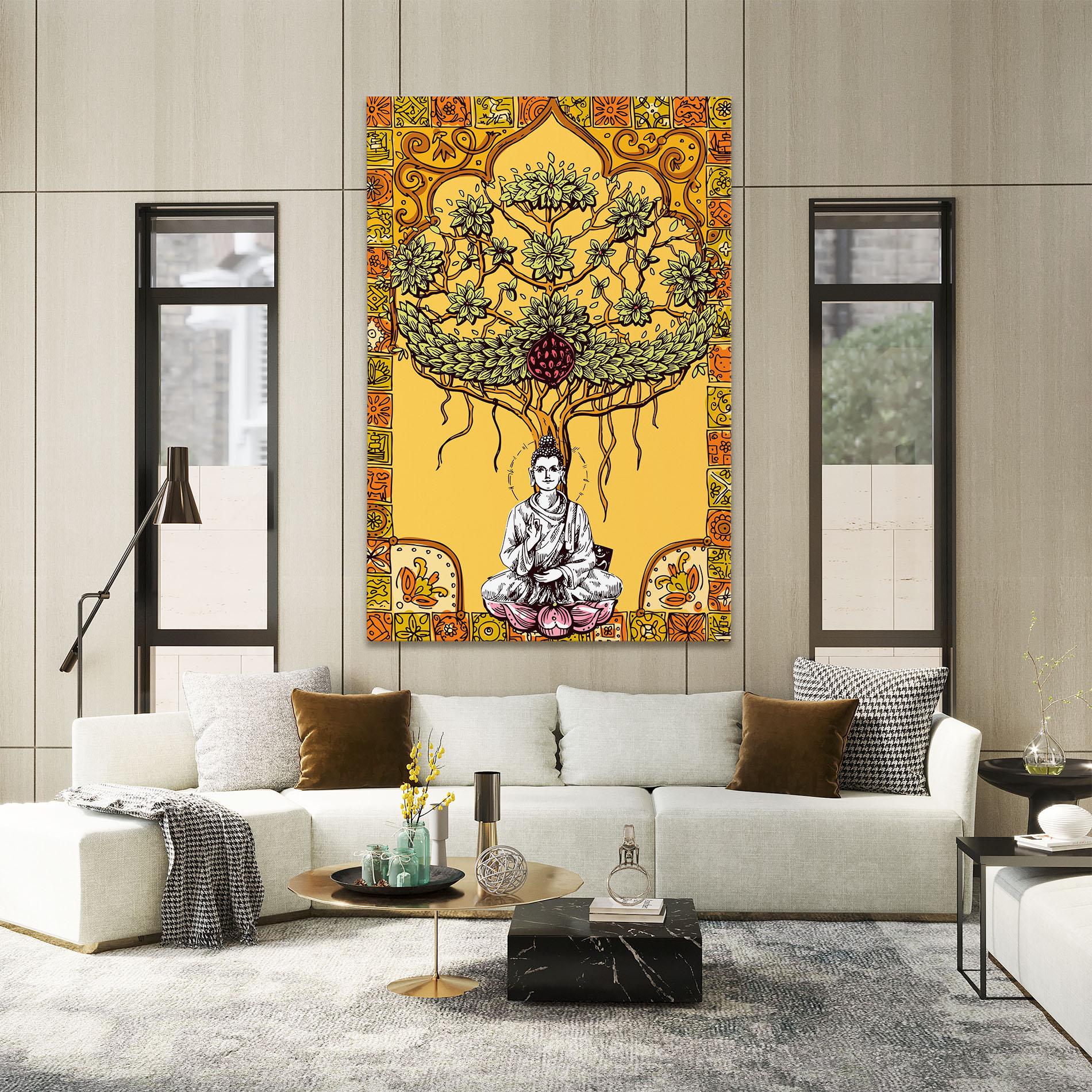 Картина на платно Meditation Three mockup 2