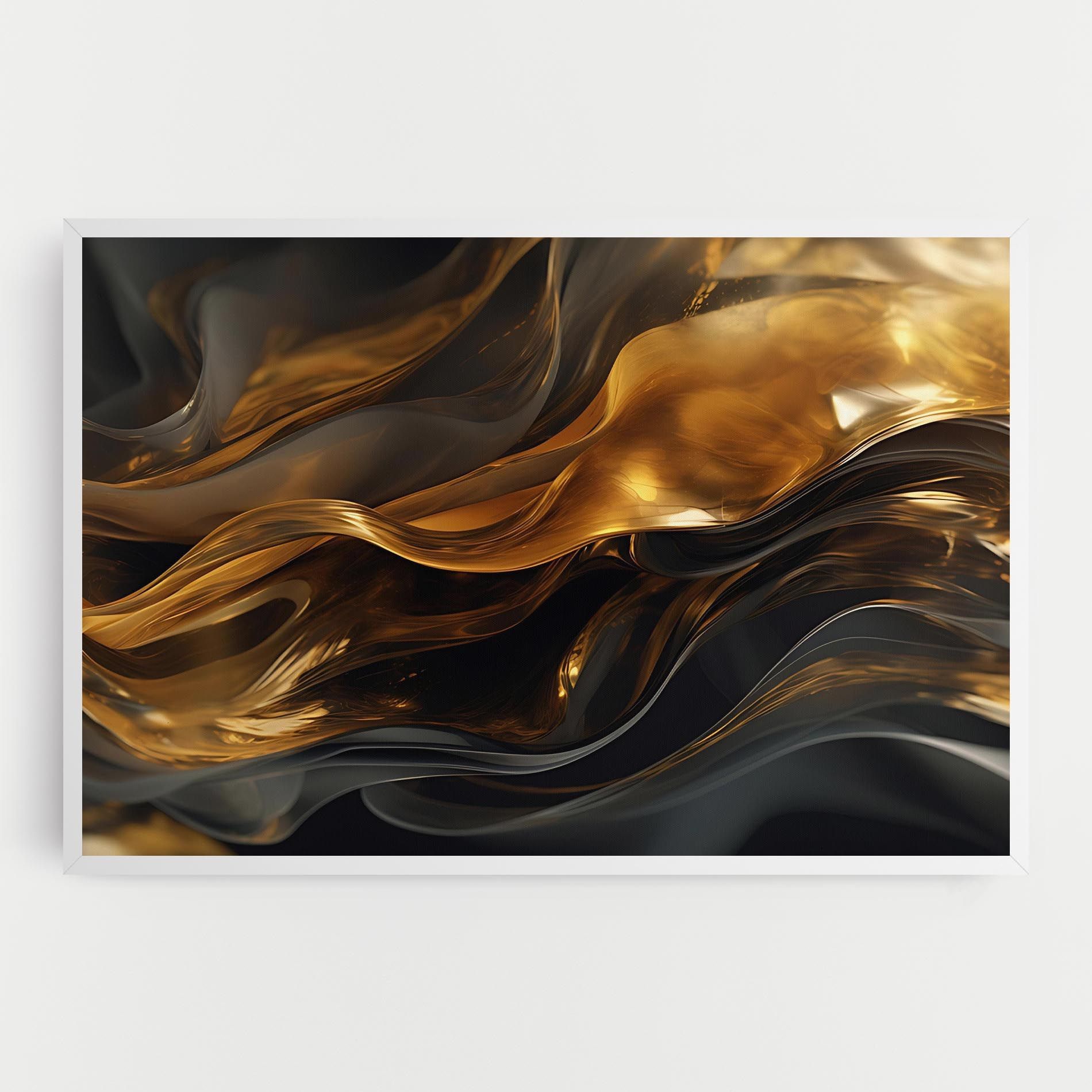 Gold With Black Wave mockup 0