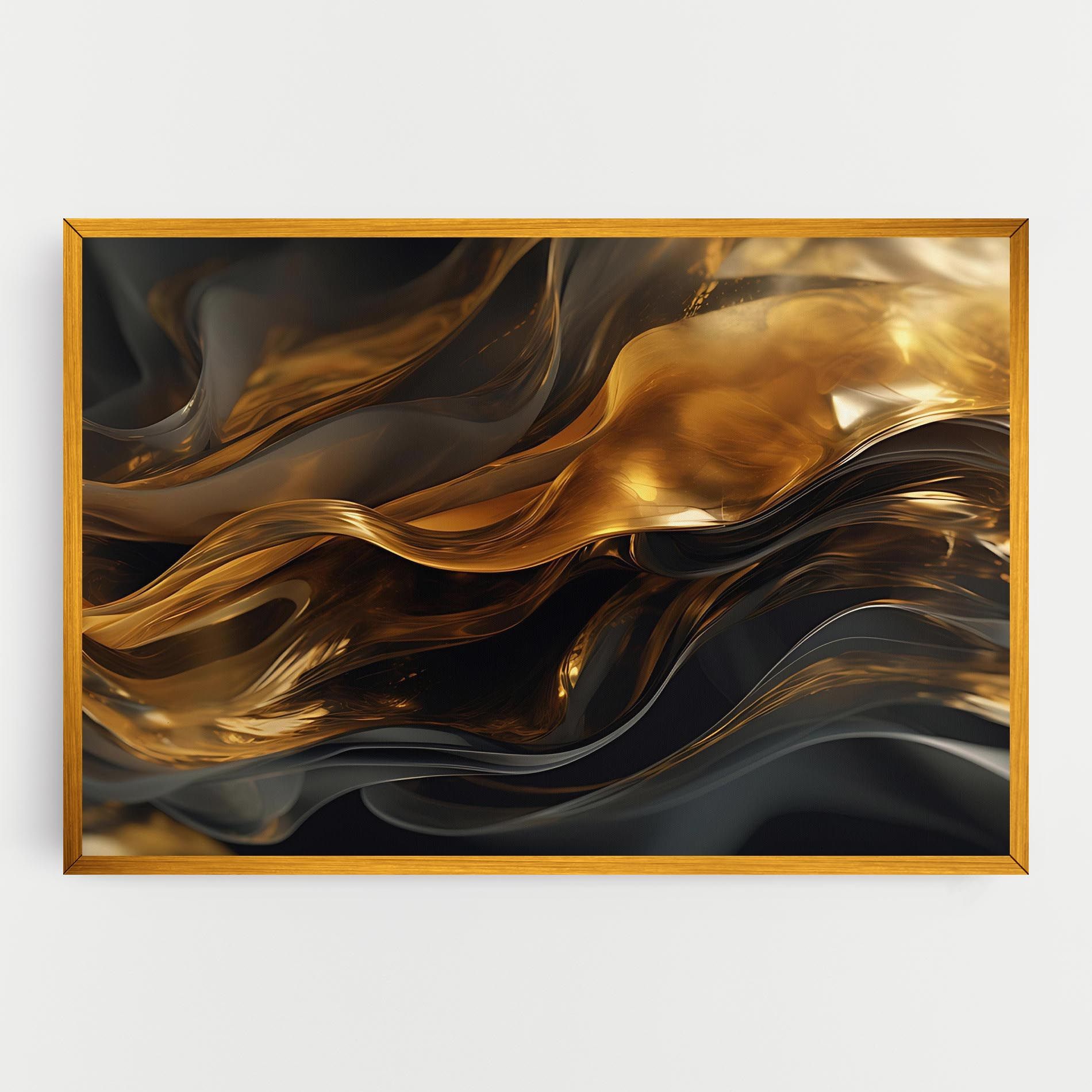 Gold With Black Wave mockup 0