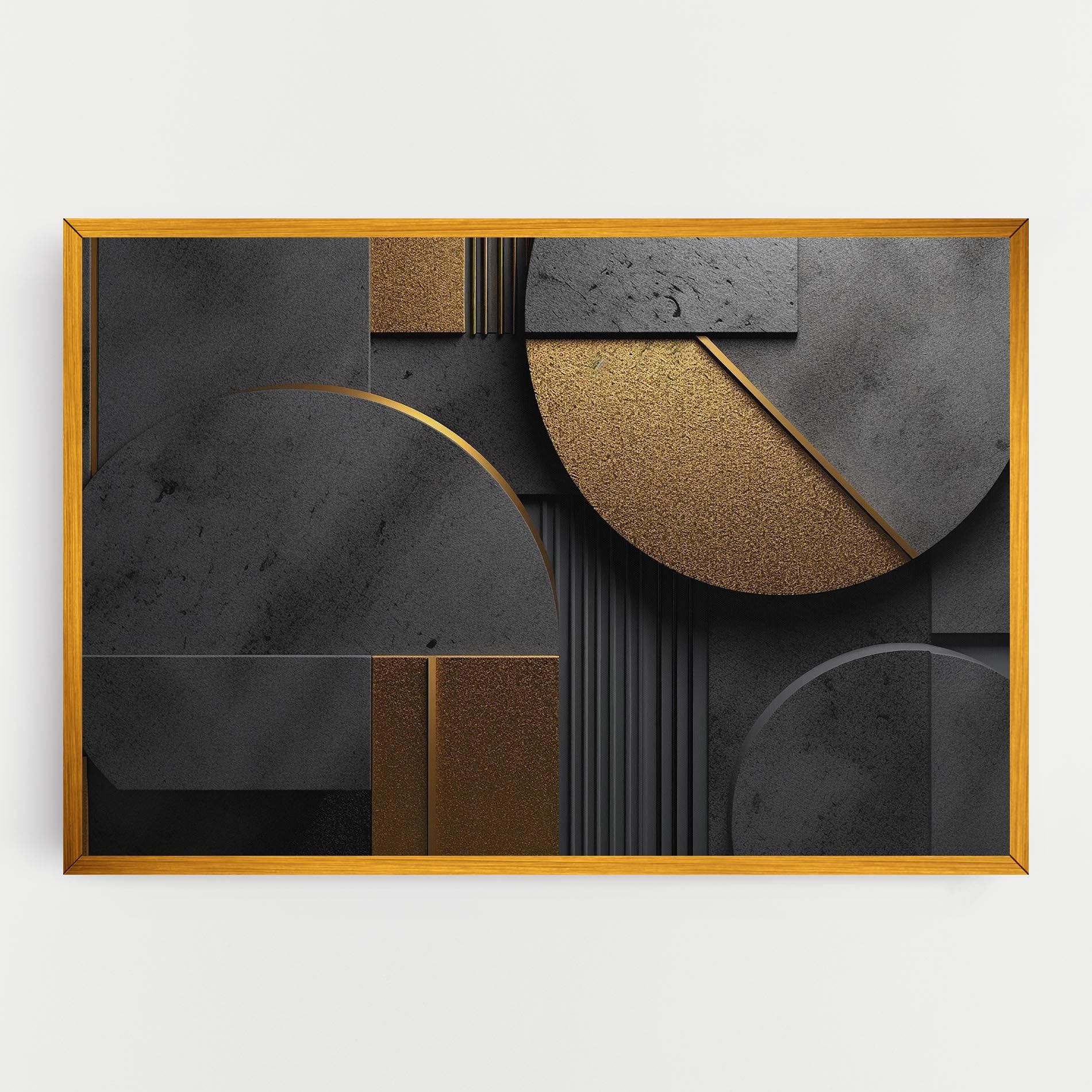 Gold With Grey Circle mockup 0