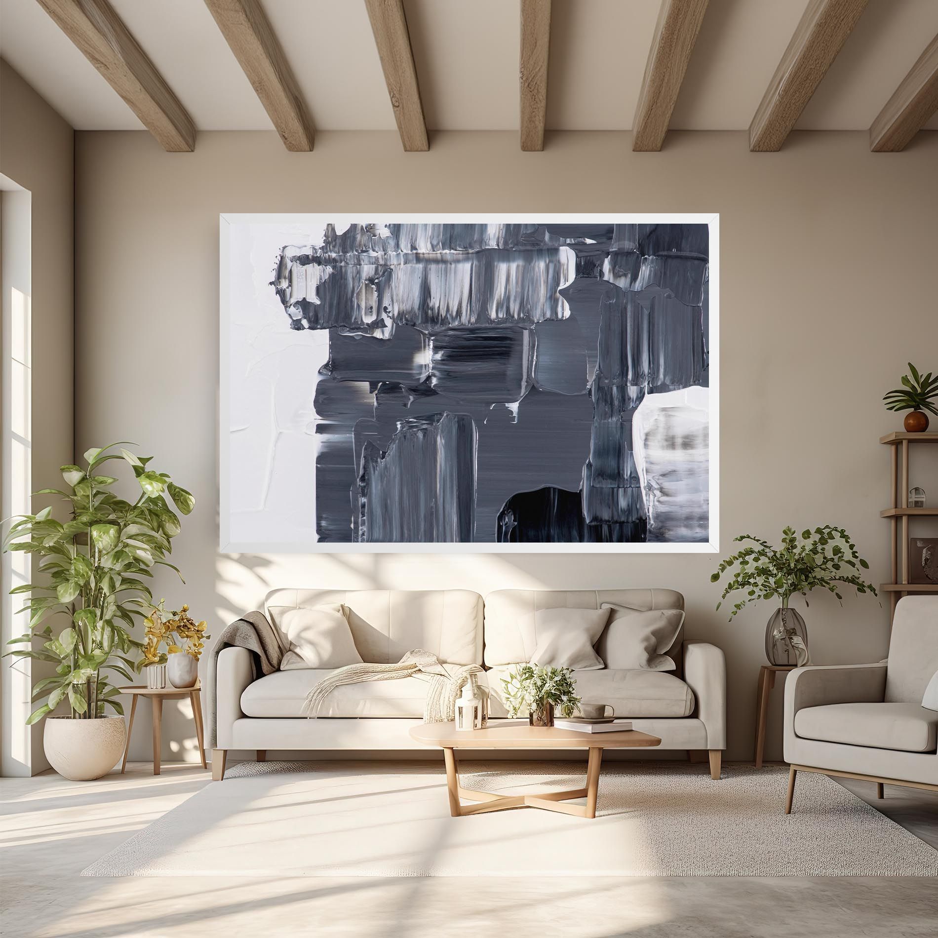 Black Acrylic Painting mockup 6