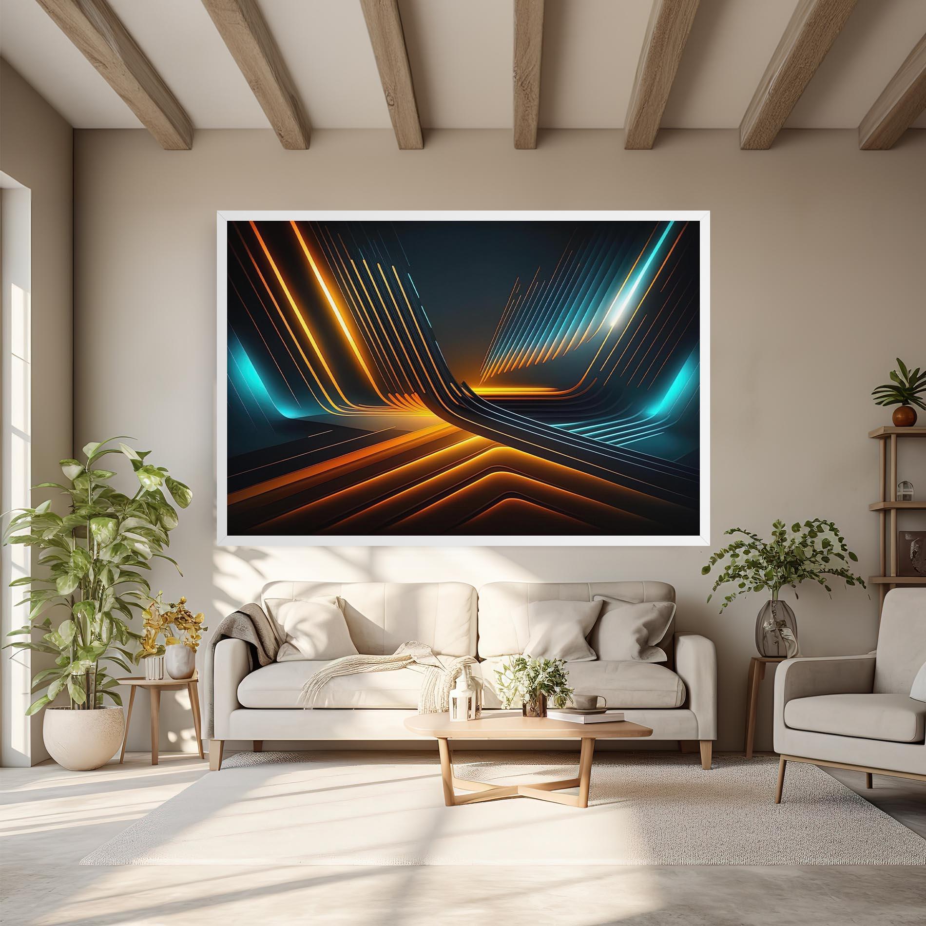 Картина на платно Futuristic Background mockup 6