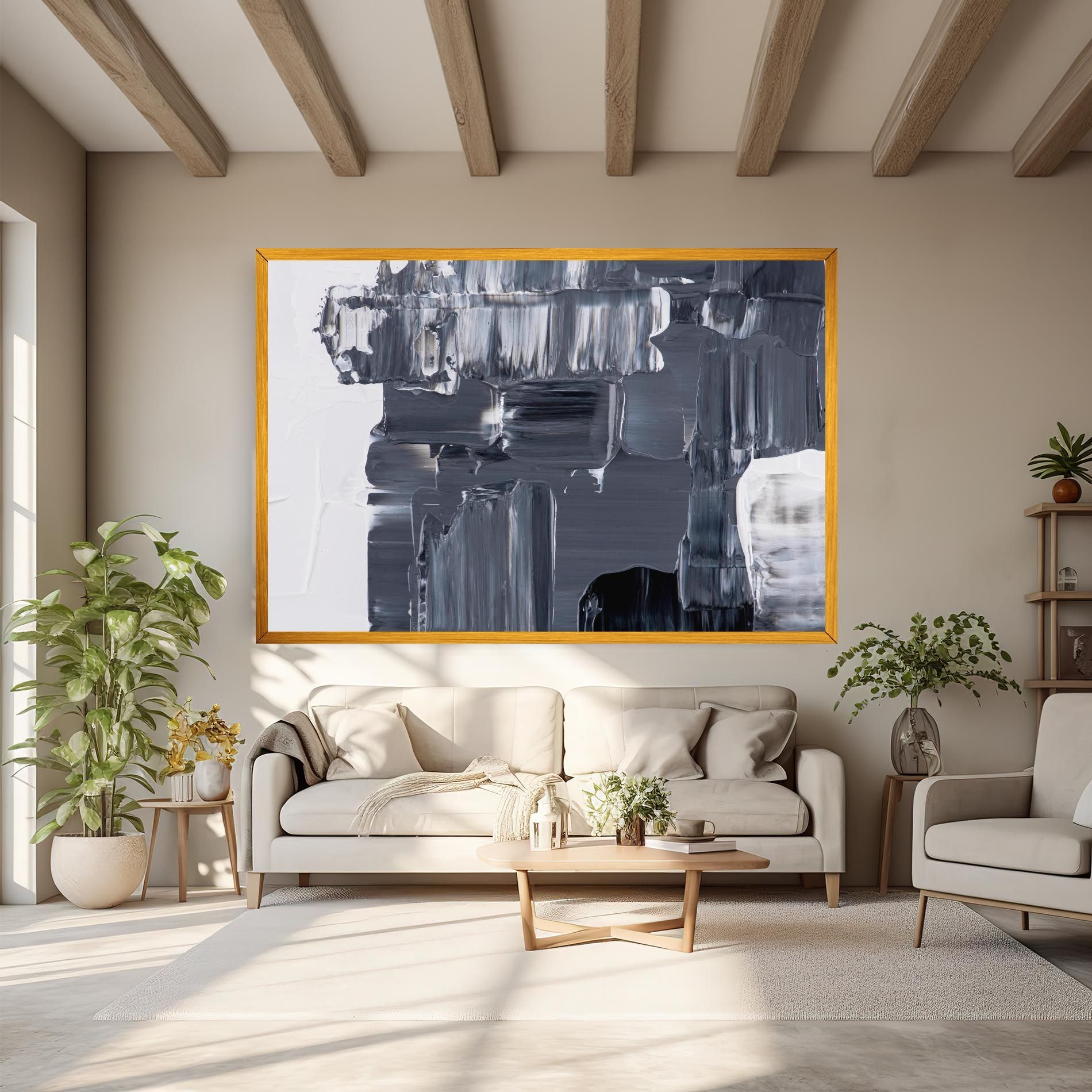 Black Acrylic Painting mockup 6