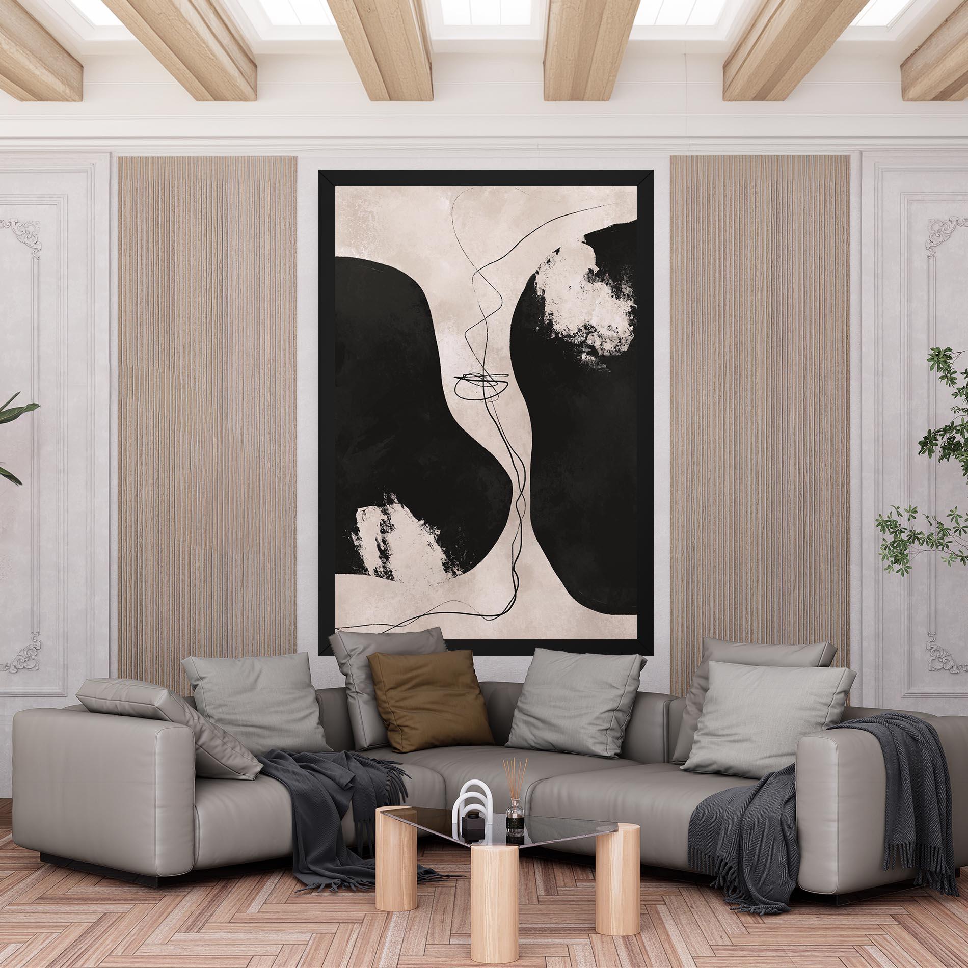 Картина на платно Modern Brushstrokes mockup 6