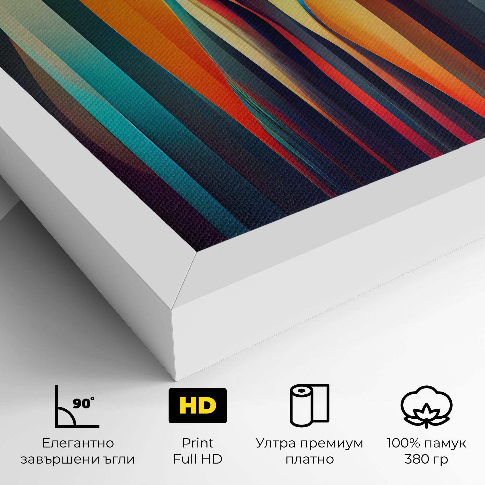 Картина на платно Colorful Geometric Background mockup 4