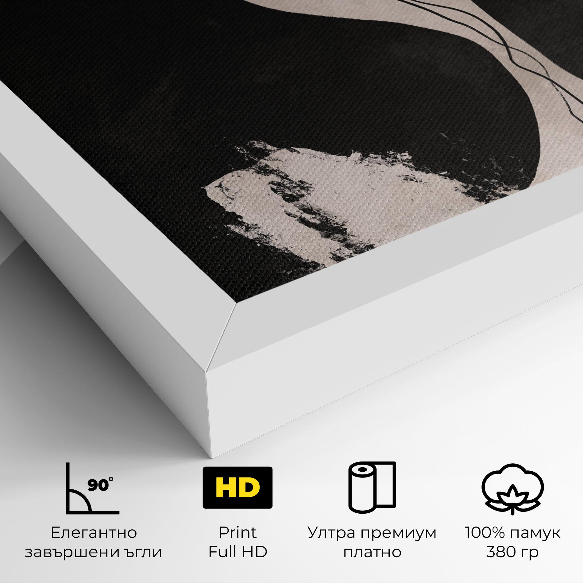Картина на платно Modern Brushstrokes mockup 4