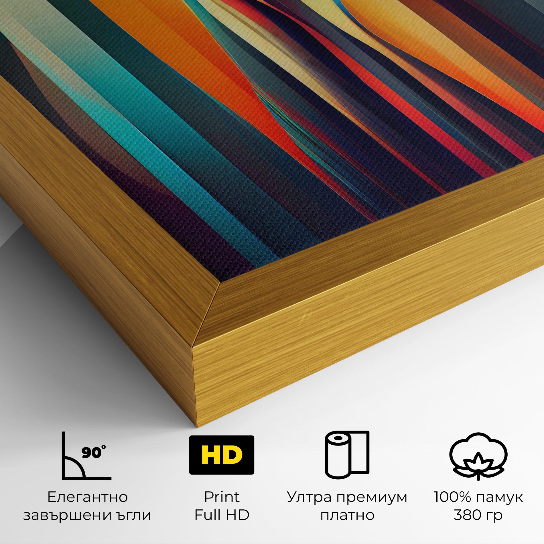 Картина на платно Colorful Geometric Background mockup 4