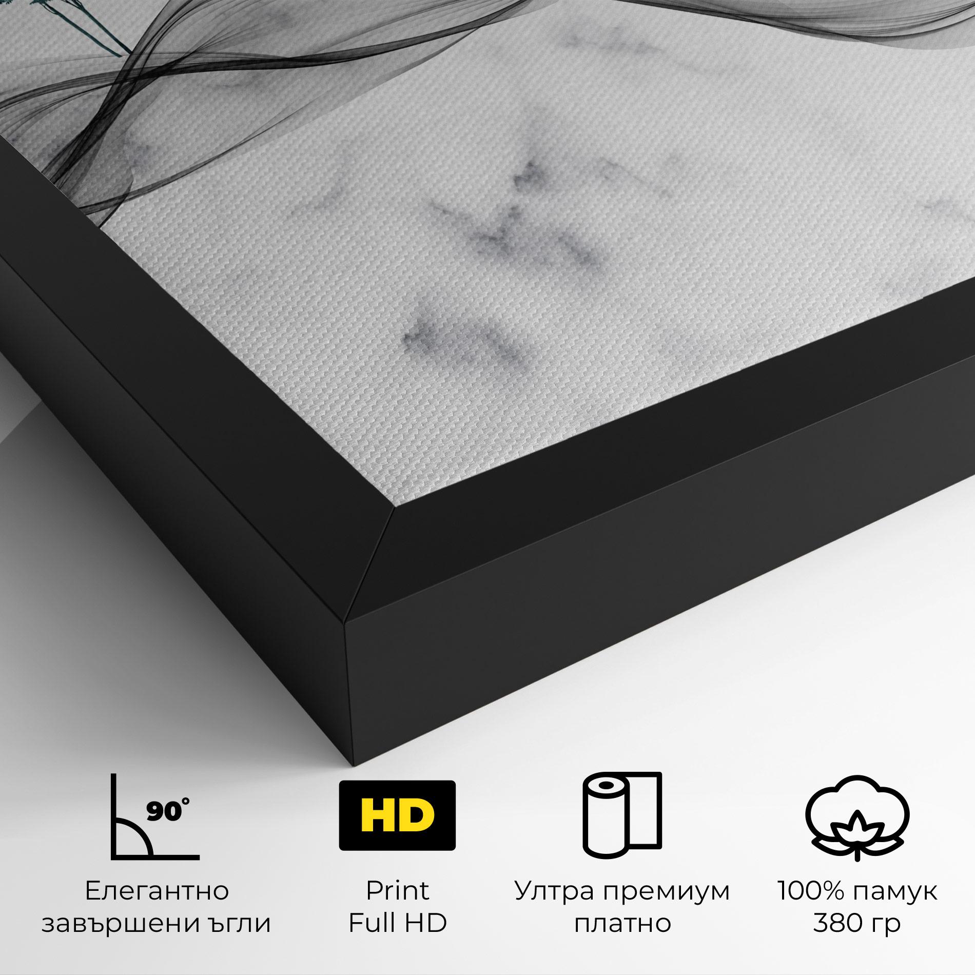 Картина на платно Abstract Golden Landscape 1 mockup 4