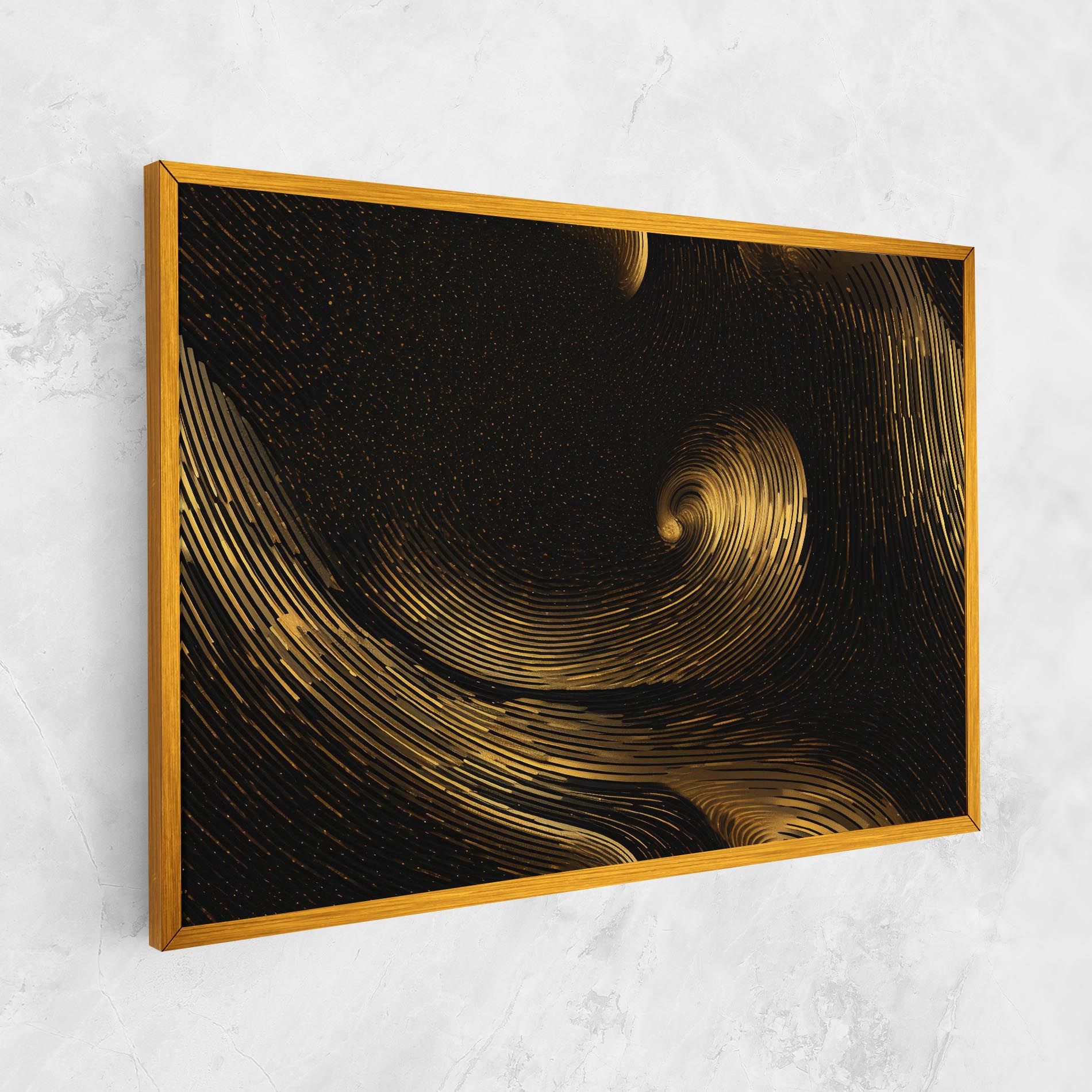 Black Painting With Gold mockup 1