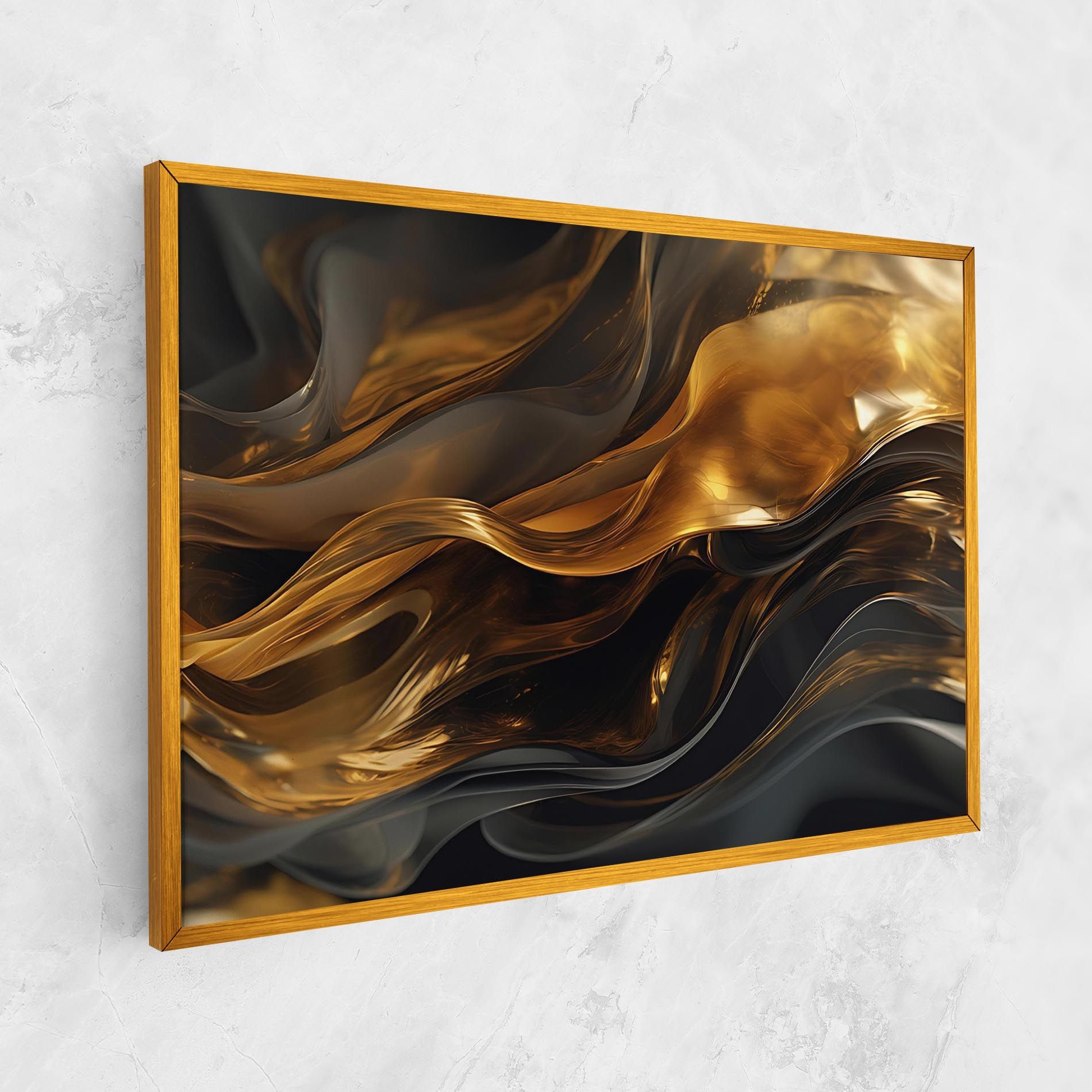 Gold With Black Wave mockup 1
