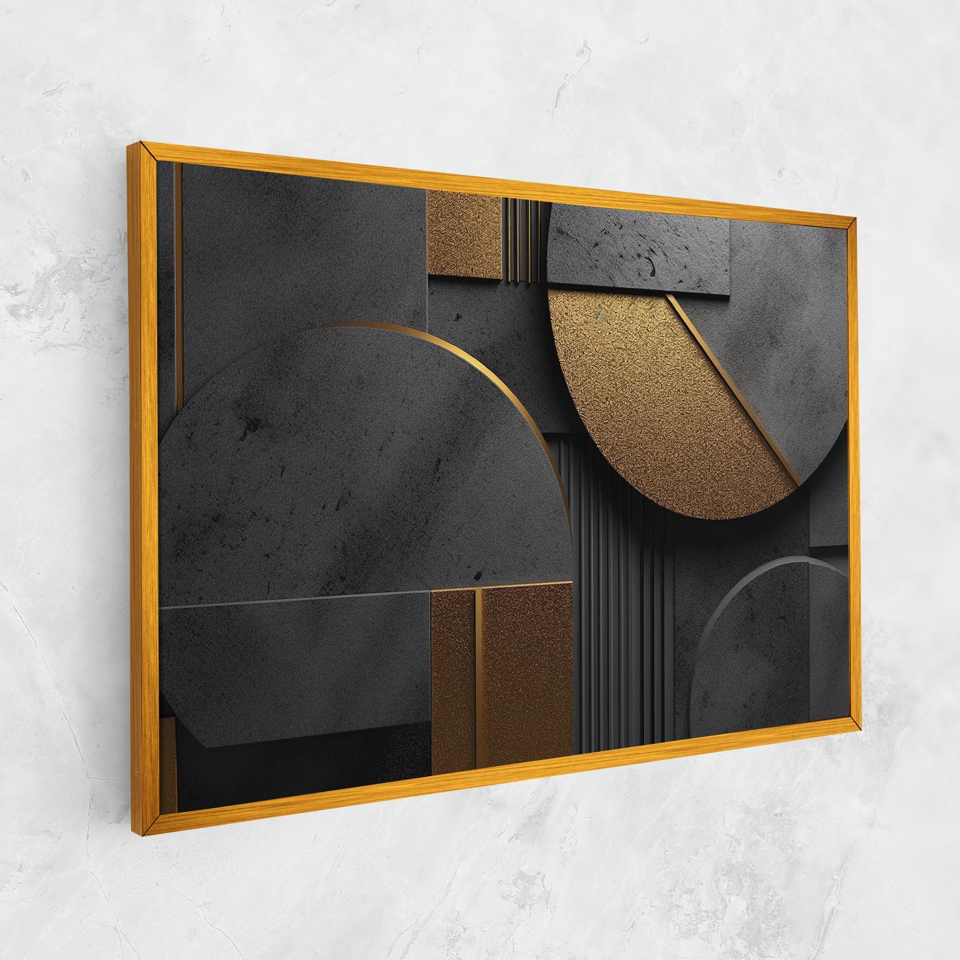 Gold With Grey Circle mockup 1