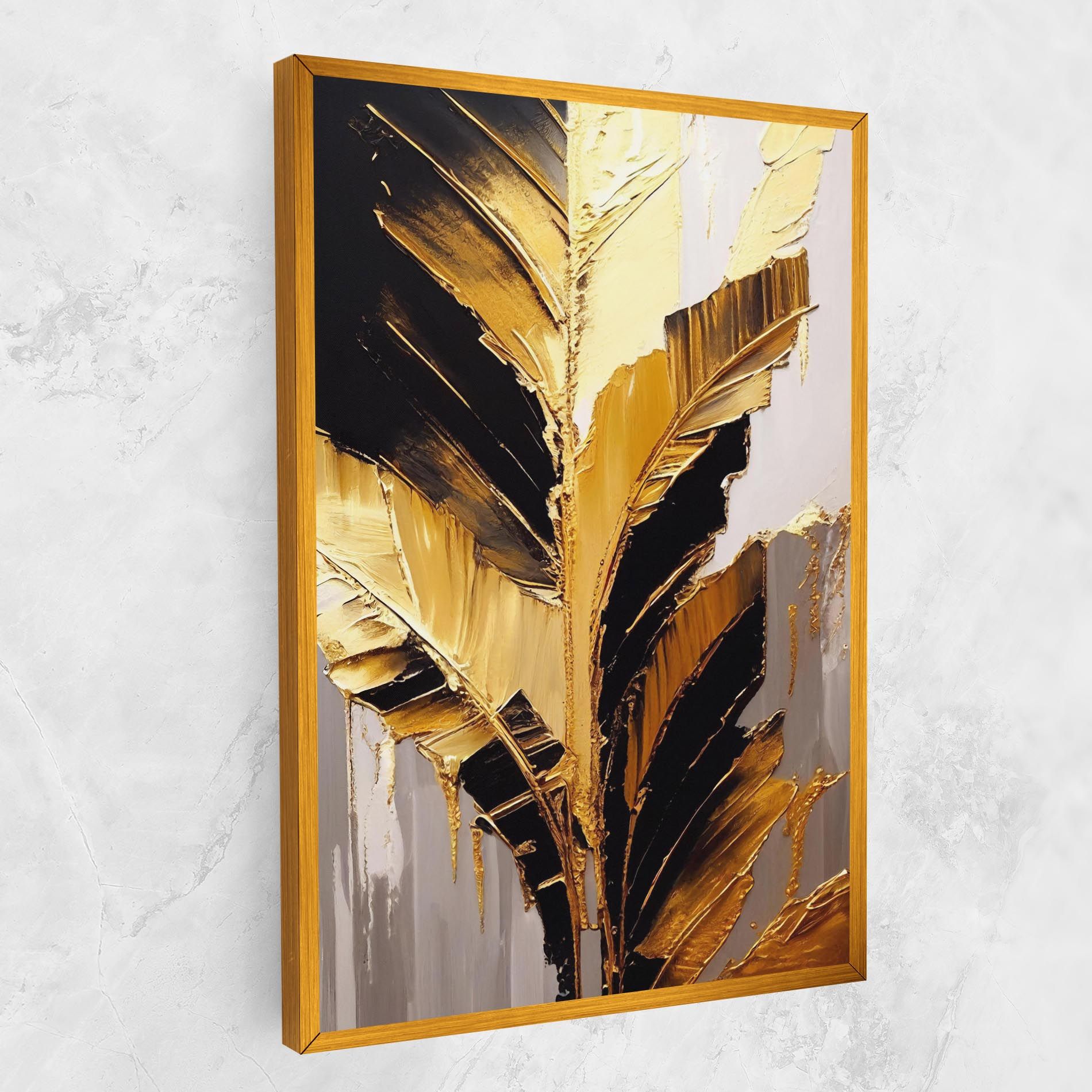 Balck With Gold Leafs mockup 1
