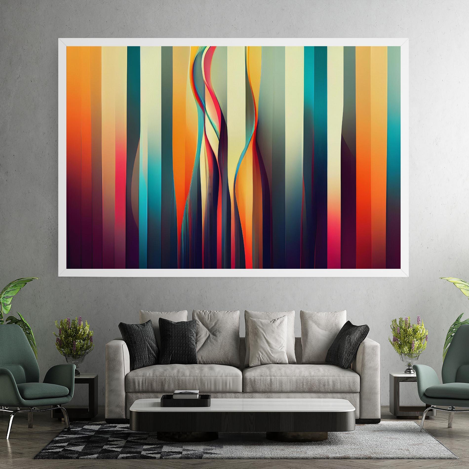 Картина на платно Colorful Geometric Background mockup 7