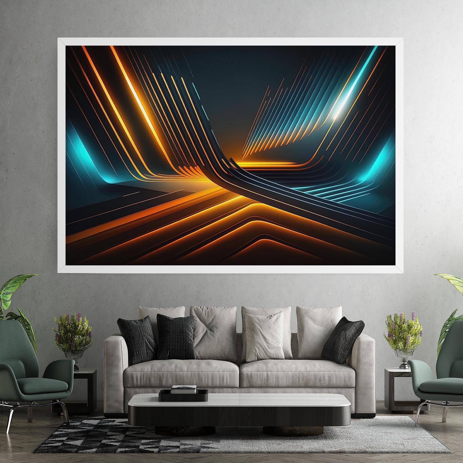 Картина на платно Futuristic Background mockup 7