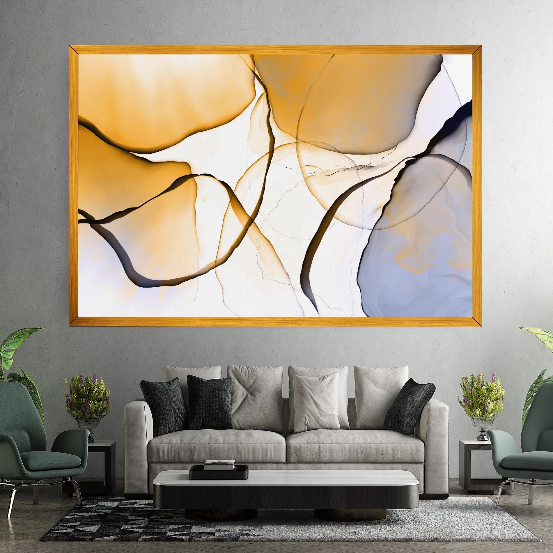 Картина на платно Abstract Alcohol Ink mockup 7