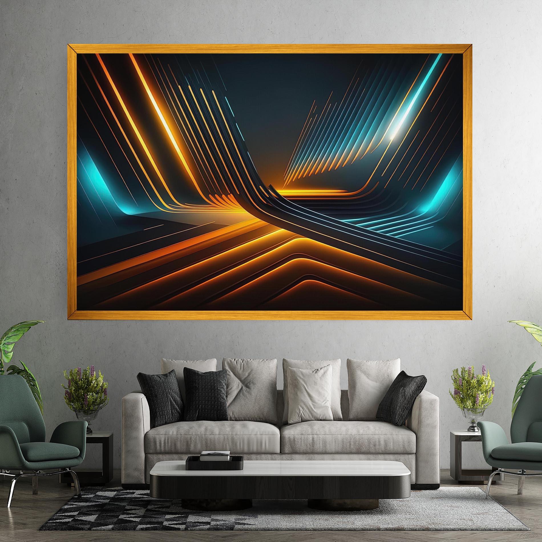 Картина на платно Futuristic Background mockup 7