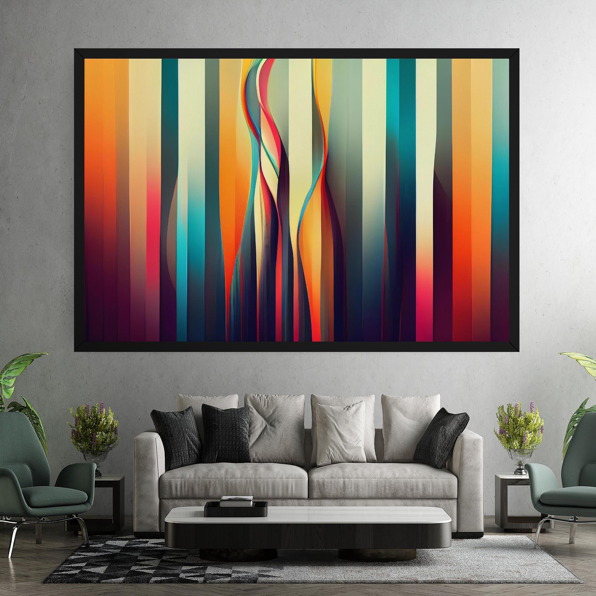 Картина на платно Colorful Geometric Background mockup 7