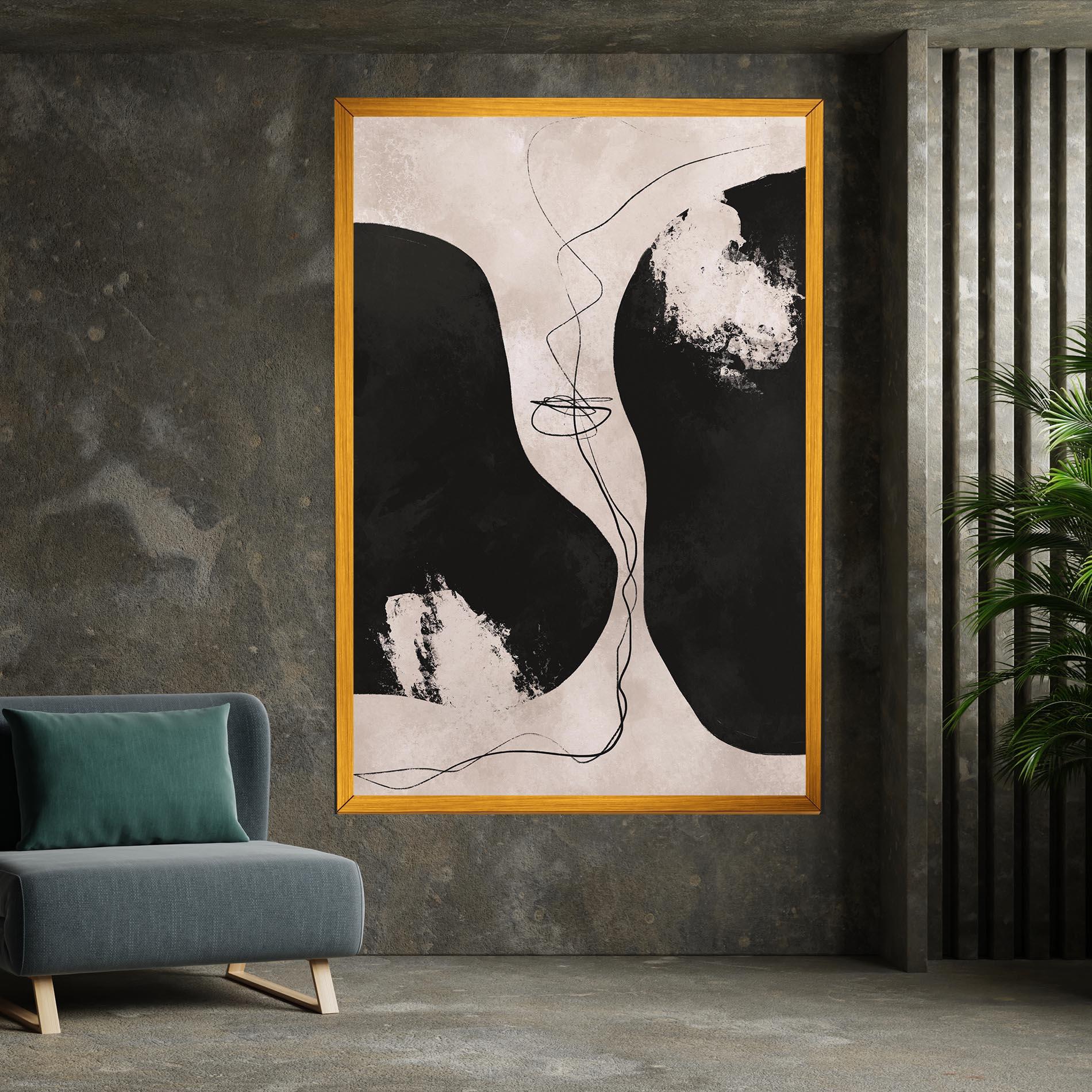 Картина на платно Modern Brushstrokes mockup 7