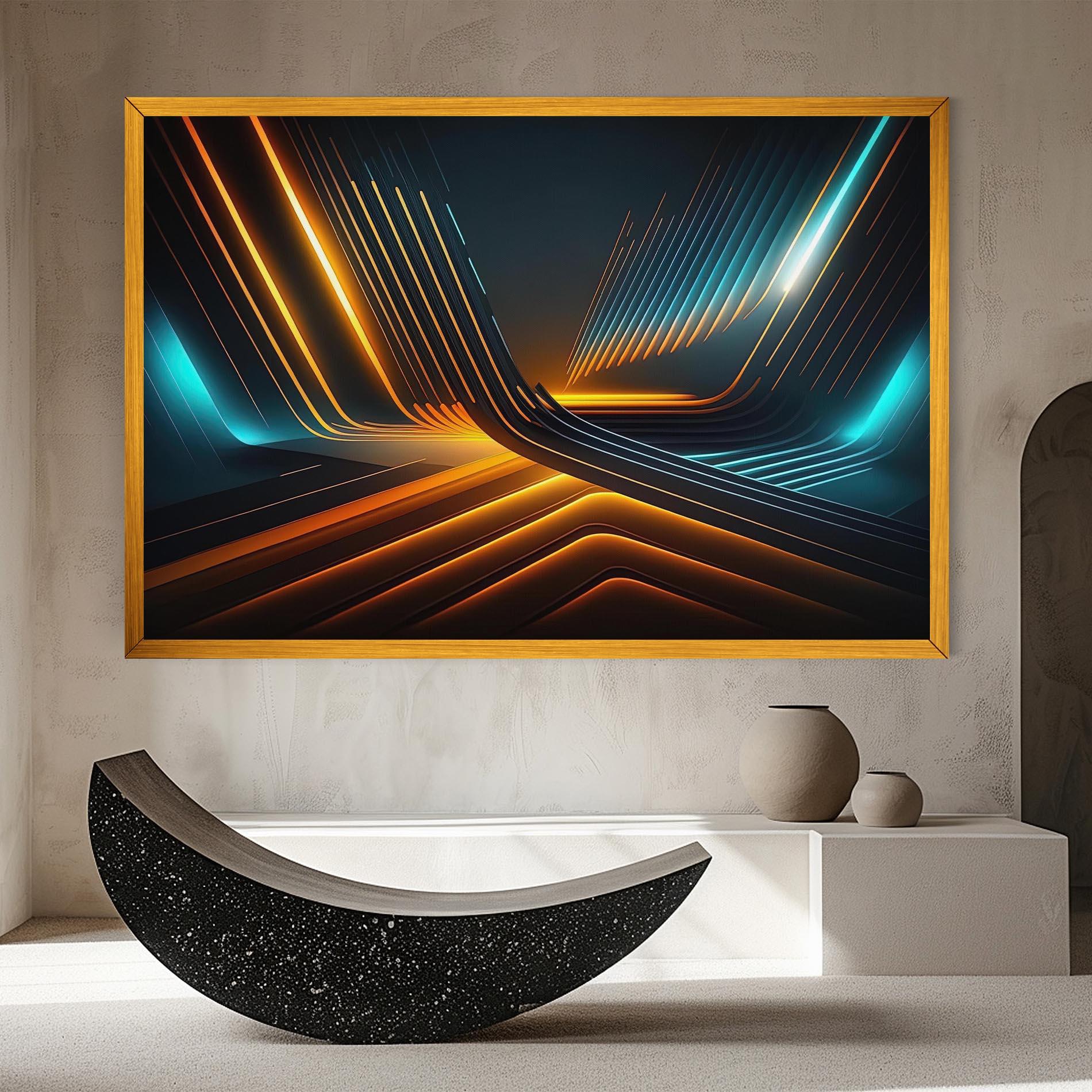 Картина на платно Futuristic Background mockup 8