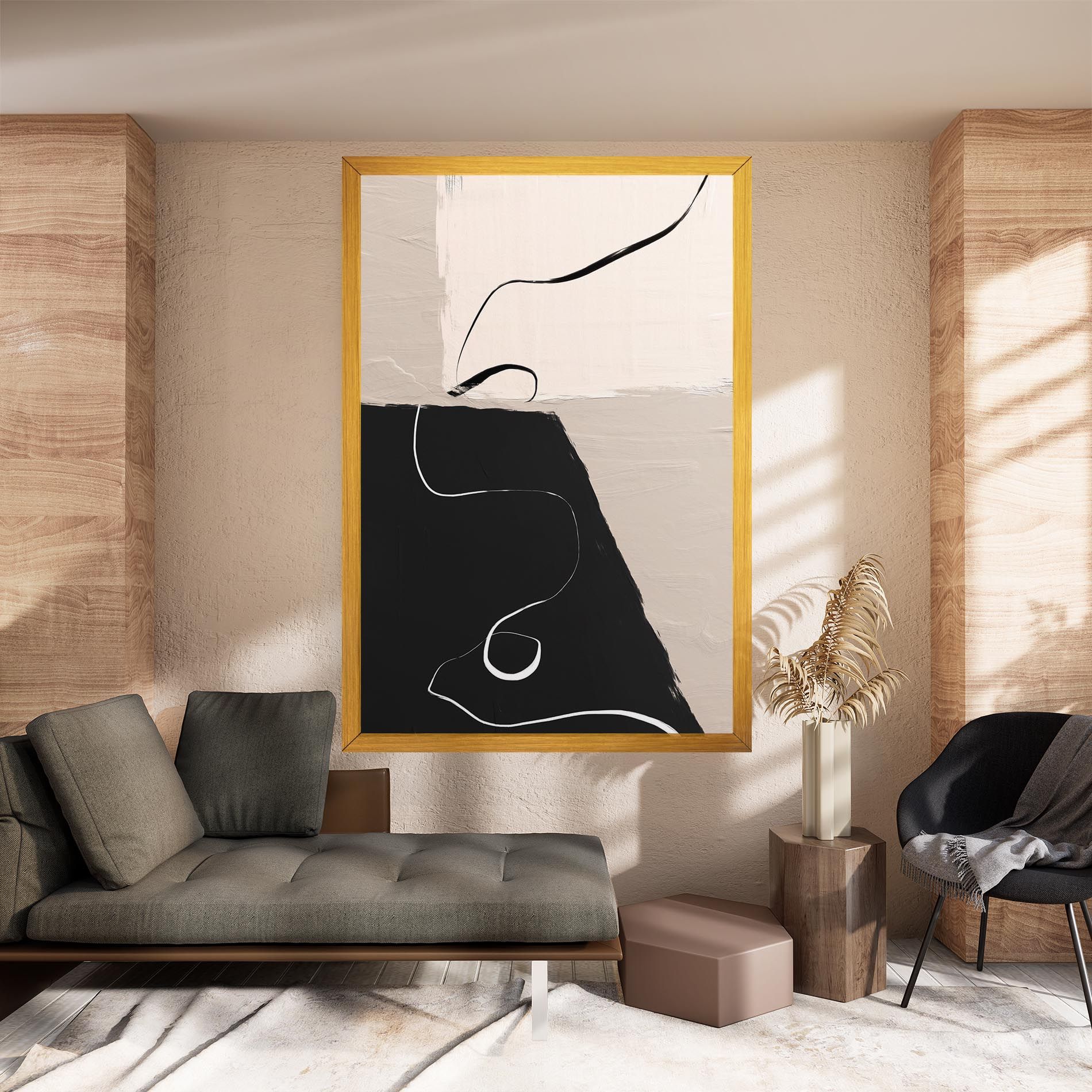 Black Brushstrokes mockup 8