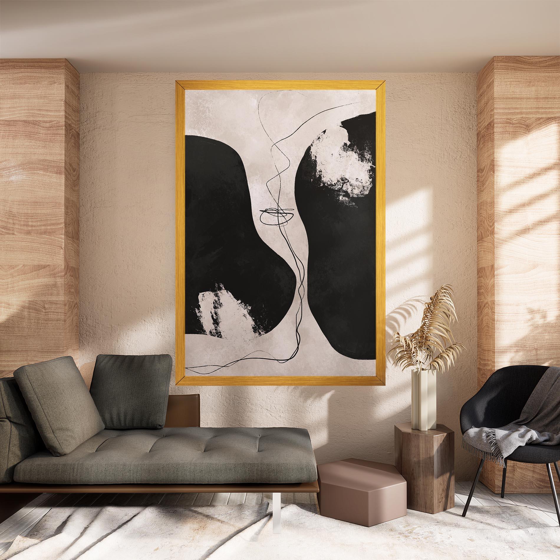 Картина на платно Modern Brushstrokes mockup 8